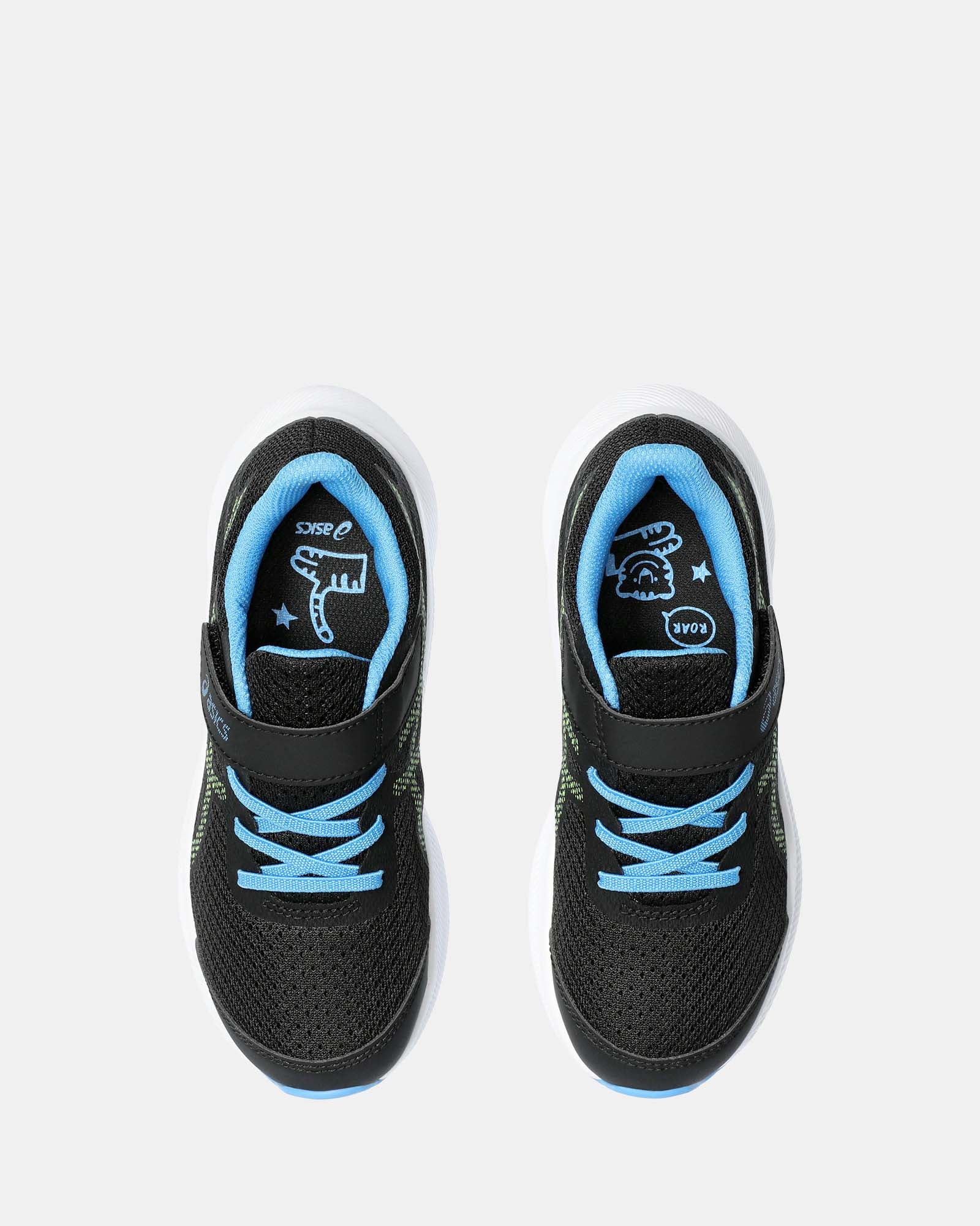 Patriot 13 Pre School Kids Shoes - Black/Electric Lime - Lightweight & Durable Sneakers for Boys & Girls - Perfect for Running, Playground & Everyday Wear
