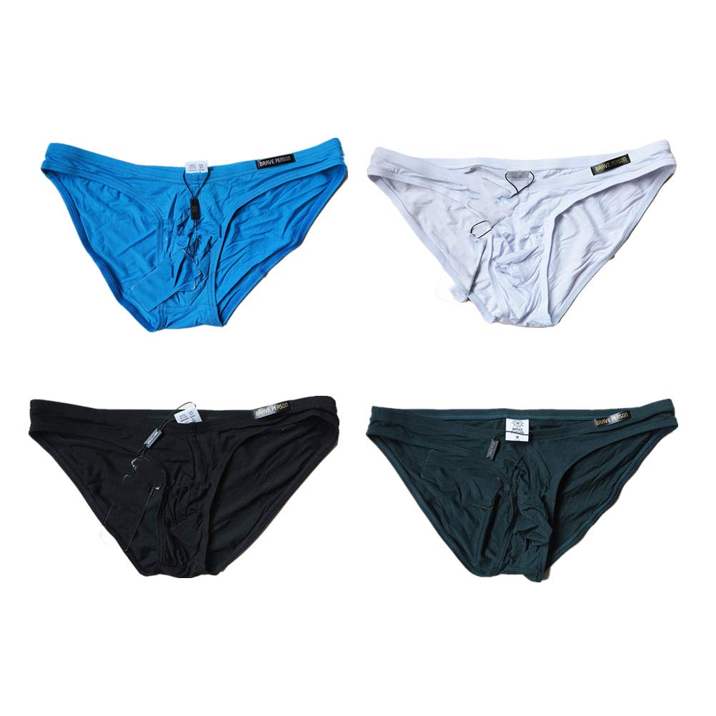 GAOGAO Men's Low Waist Briefs with Pocket - Comfortable No-Restriction Underwear for Active Lifestyle | Perfect for Gym, Travel & Everyday Wear