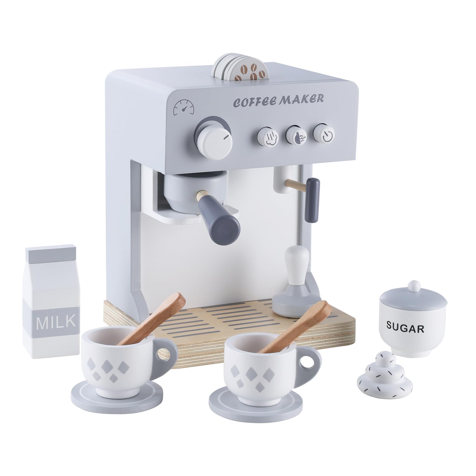 **Pretend Play Kids Coffee Maker Toy - Espresso Machine Playset for Toddlers, Kitchen Accessories & Learning Toys - Perfect Gift for Boys & Girls (Ideal for Role-Playing, Birthday & Holiday Gifts)**
