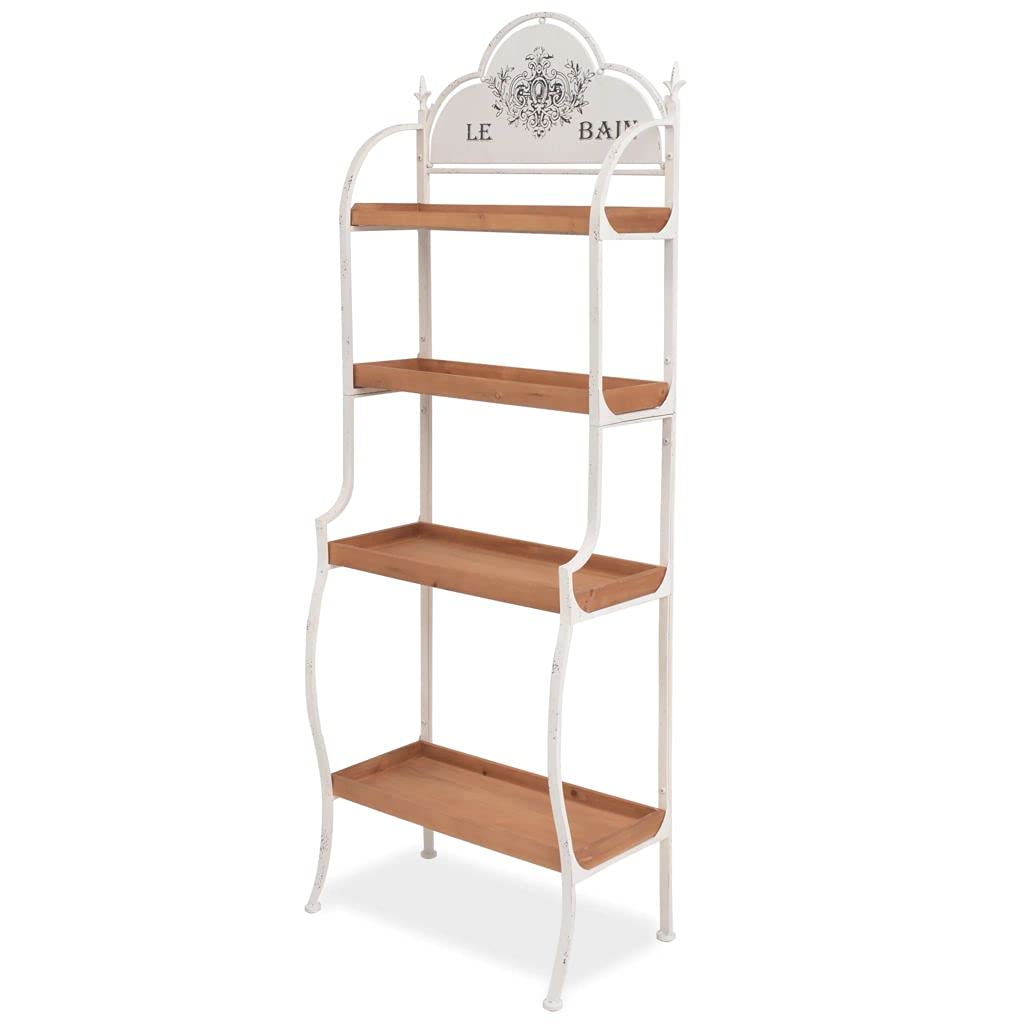 4-Tier Adjustable Storage Shelf Unit - 23.2