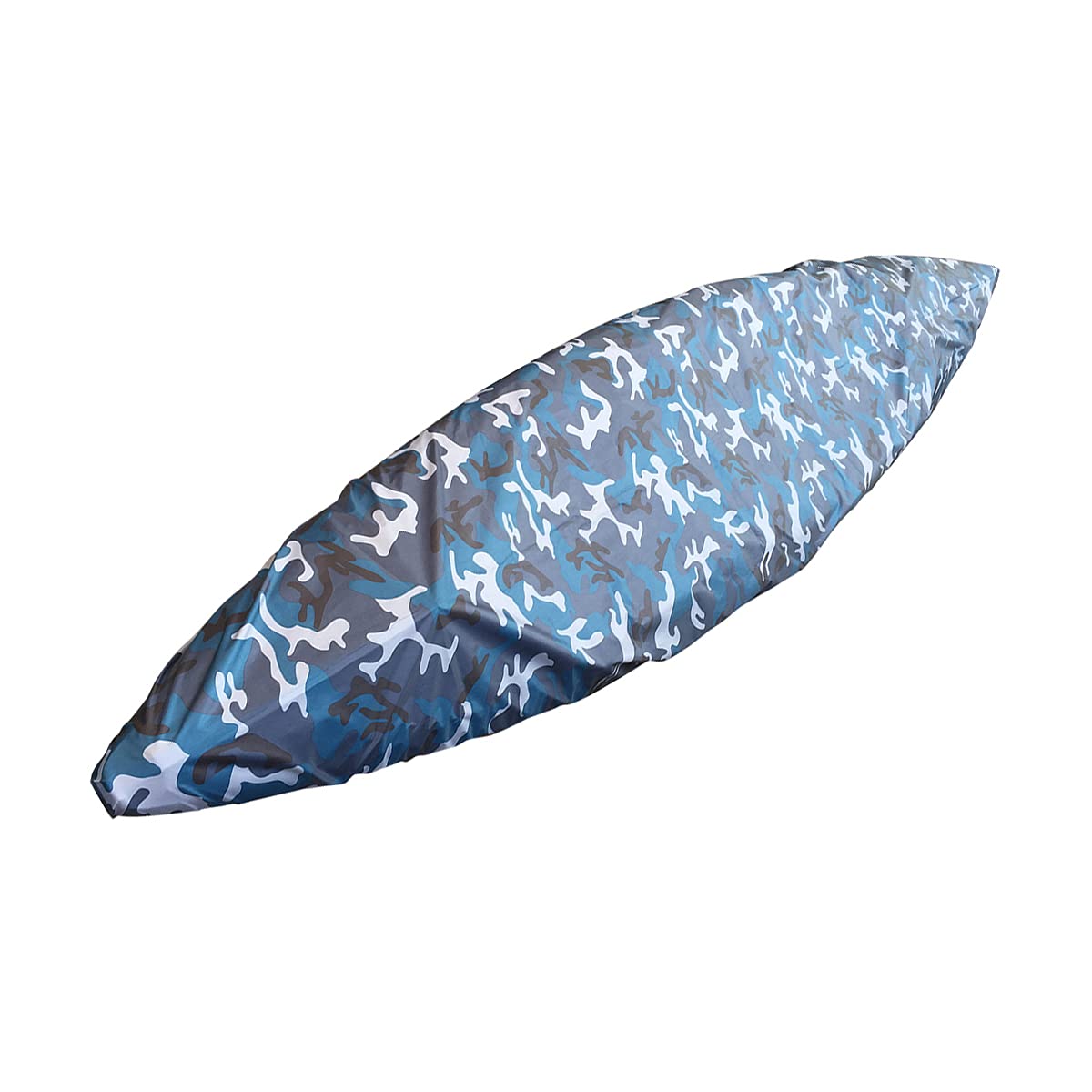 UNISTRENGH Heavy Duty Waterproof Kayak Cover - UV Protection & Dustproof Canoe Storage Cover for 6.8-8.2ft (2.1-2.5m) Boats - Blue Camo Design - Perfect for Outdoor Storage, Boat Protection & All-Weather Use