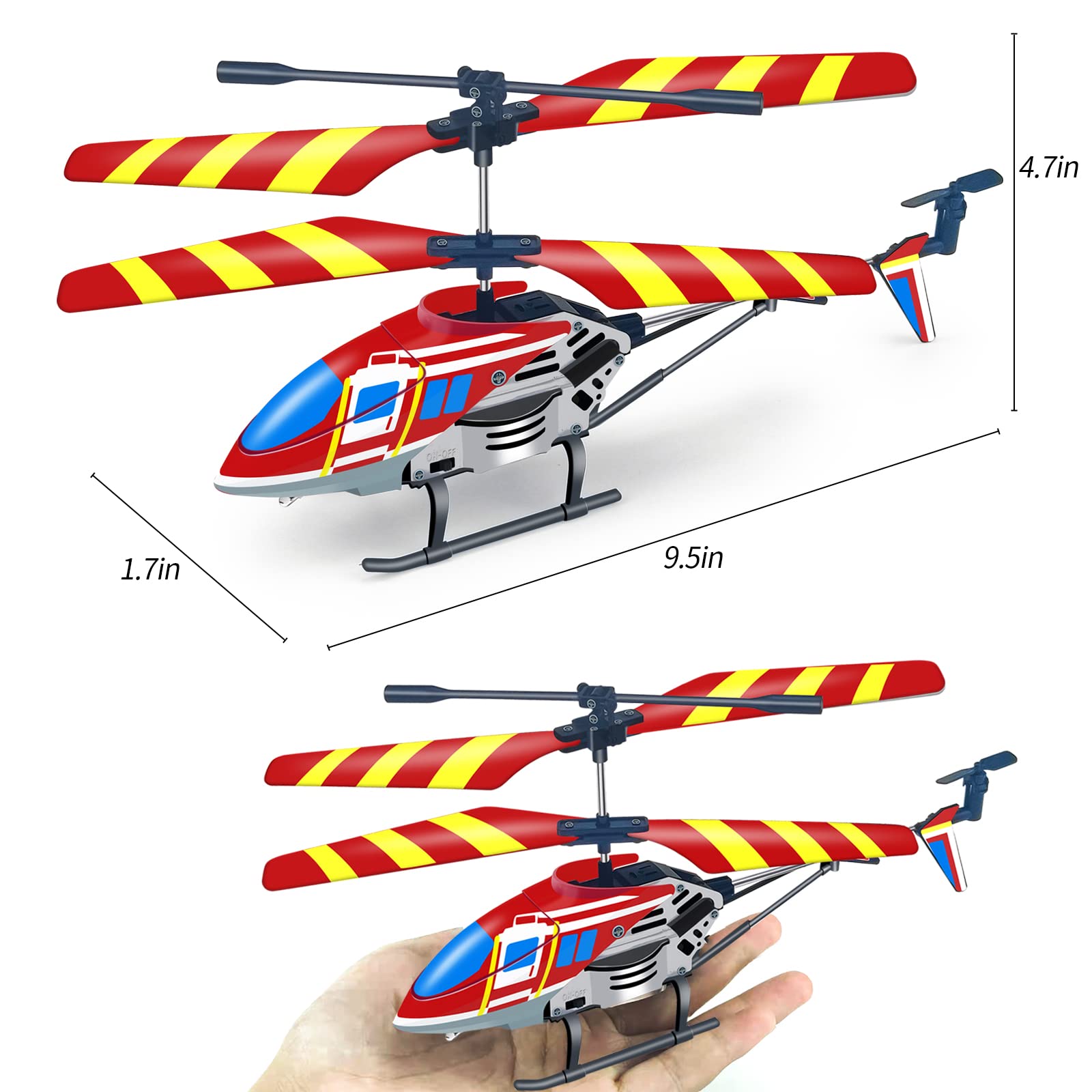 Best Remote Control Helicopter for Kids - 2.4GHz RC Helicopter Toy with LED Lights, 3.5 Channel, Gyro Stabilizer & Altitude Hold | Perfect Indoor Flying Toy for Boys & Girls Ages 5-10 | Birthday Gift Idea for Kids & Beginners | Fun for Playtime, Parties & STEM Learning