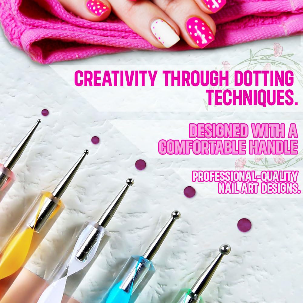 121 Pcs Professional Nail Art Kit with Acrylic Nail Brushes, Foils, Rhinestones & Glitter Powder - Complete DIY Manicure Set for Salon-Quality Nails at Home | Perfect for Nail Artists, Beginners & DIY Enthusiasts
