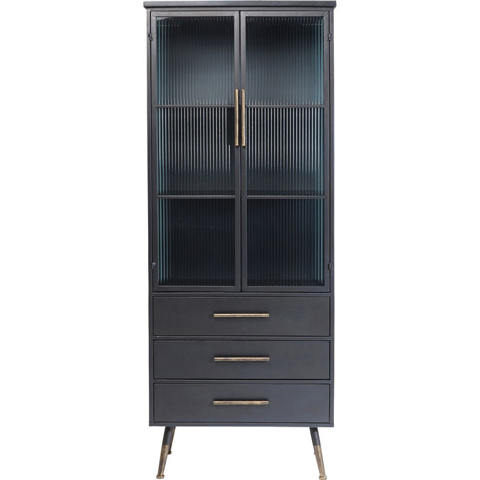 La Gomera 2-Door 3-Drawer Storage Cabinet - White Wooden Wardrobe for Bedroom, Living Room & Office Organization