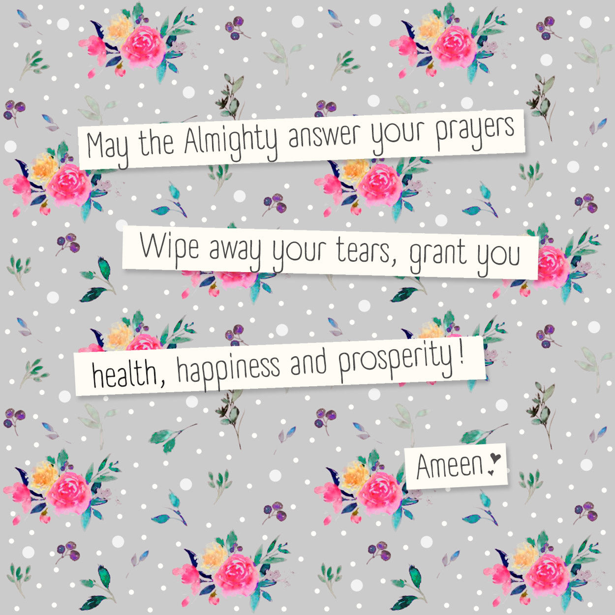 May the Almighty Answer Your Prayers - Inspirational Christian Wall Art for Home, Church & Office Decor - Perfect for Gifts & Spiritual Encouragement