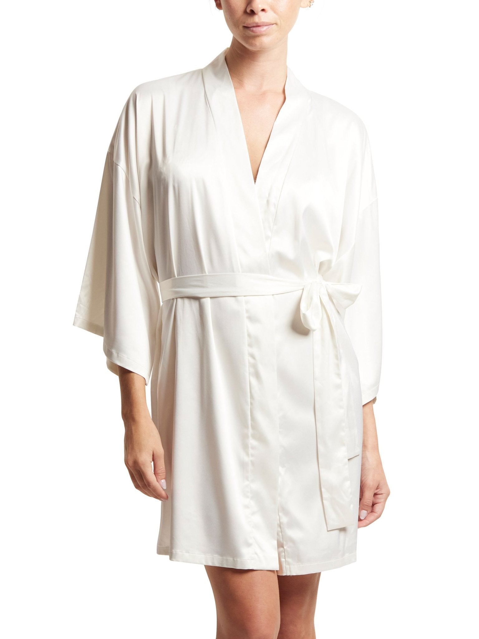 Luxury Satin Sleep Robe for Women - Soft & Comfortable Nightgown with Pockets - Perfect for Lounging, Spa Days & Bridal Gifts