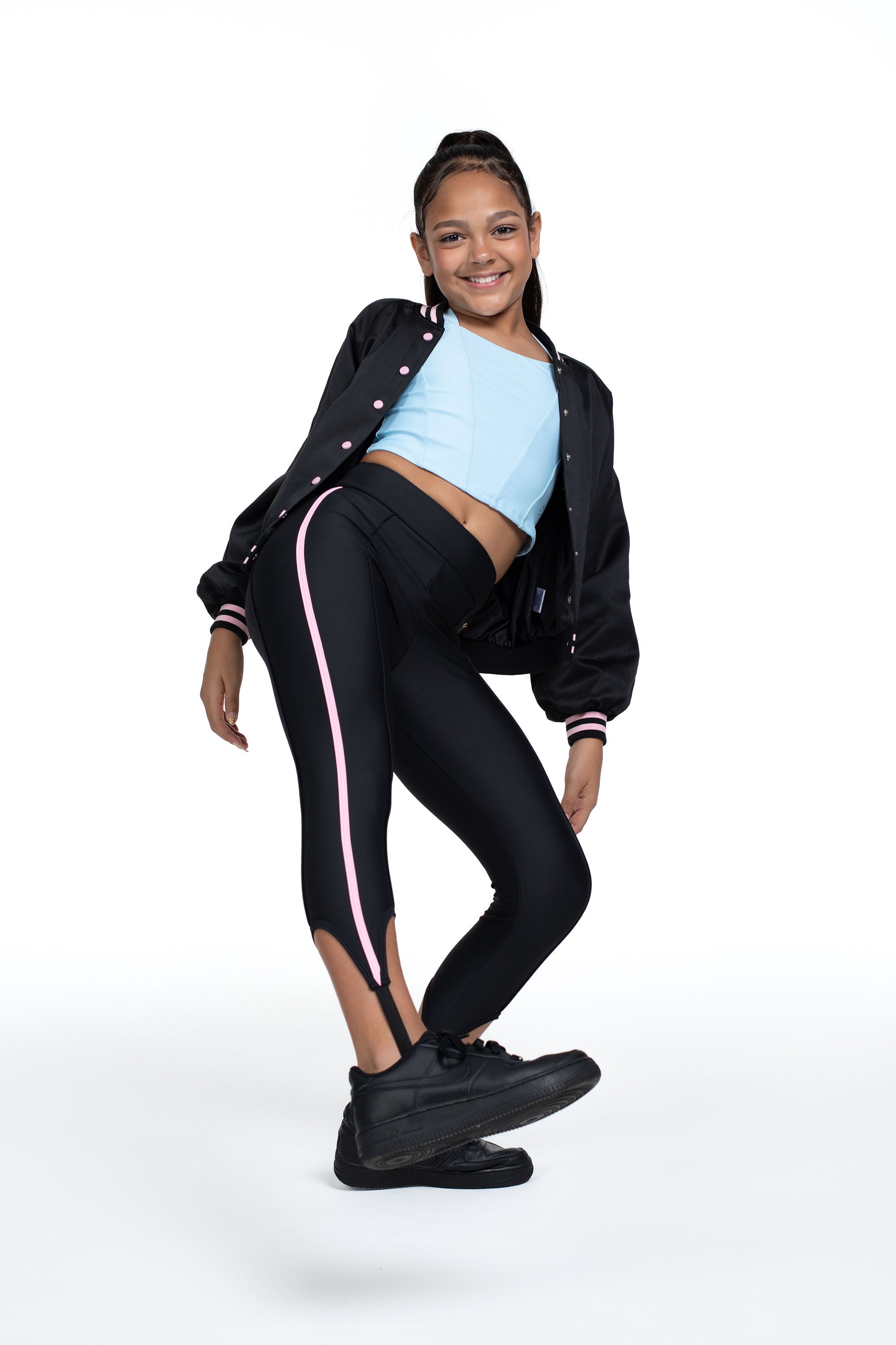 Bloch X Flo Active Rizzo Bomber Jacket - Women's Lightweight Water-Resistant Zip-Up Jacket for Dance, Yoga & Casual Wear