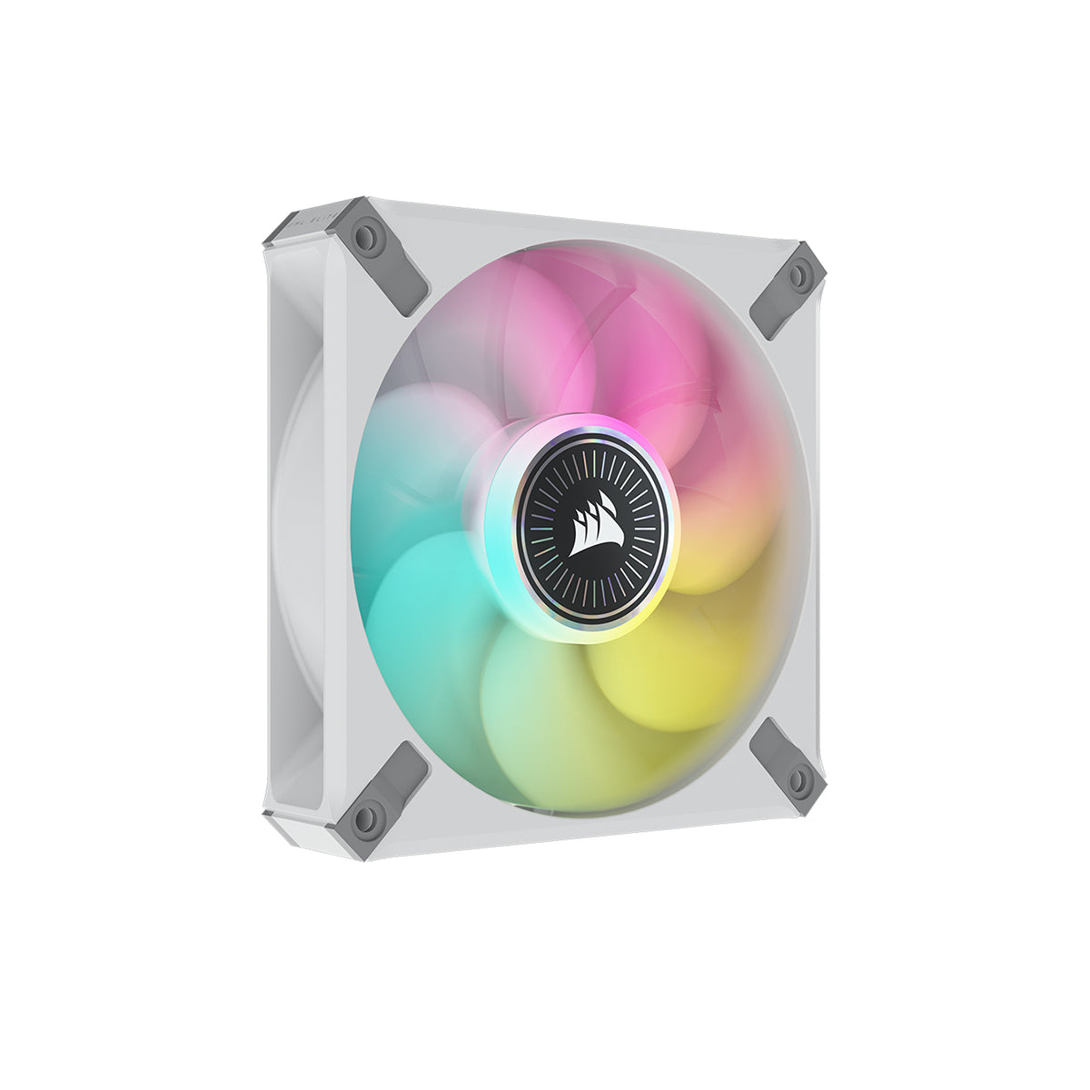 Corsair ML120 RGB ELITE Premium White 120mm Magnetic Levitation PC Cooling Fan with AirGuide Technology - Single Pack - Perfect for Gaming PCs, Workstations & PC Case Cooling
