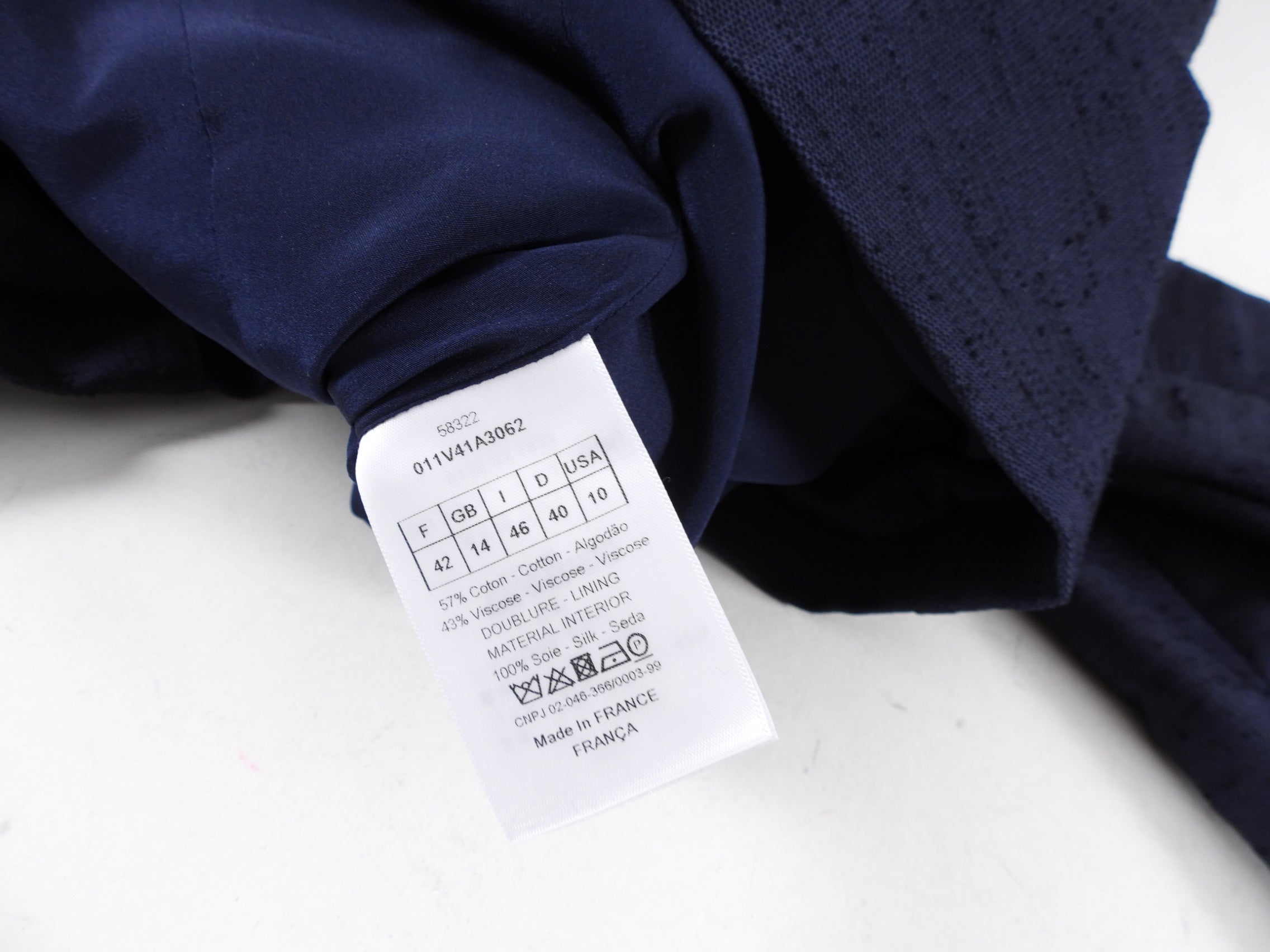Christian Dior Navy Textured Zip Jacket for Men - Luxury Designer Outerwear for Fall & Winter | Perfect for Office, Date Night & Formal Events