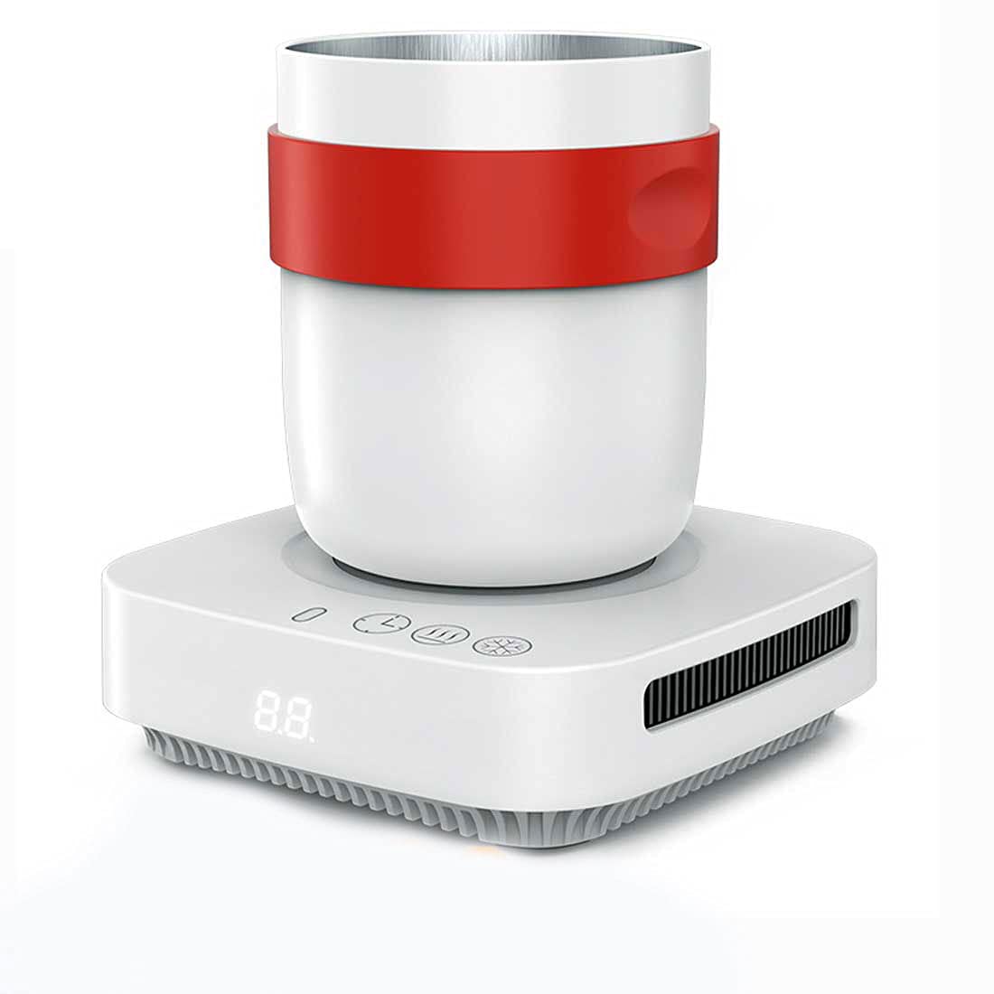 VNUWFM Smart Touch Digital Display Water Cup - Quick Cooling & Heating Thermo Mug for Coffee, Tea, Milk & Beer - Perfect for Office, Travel & Outdoor Activities