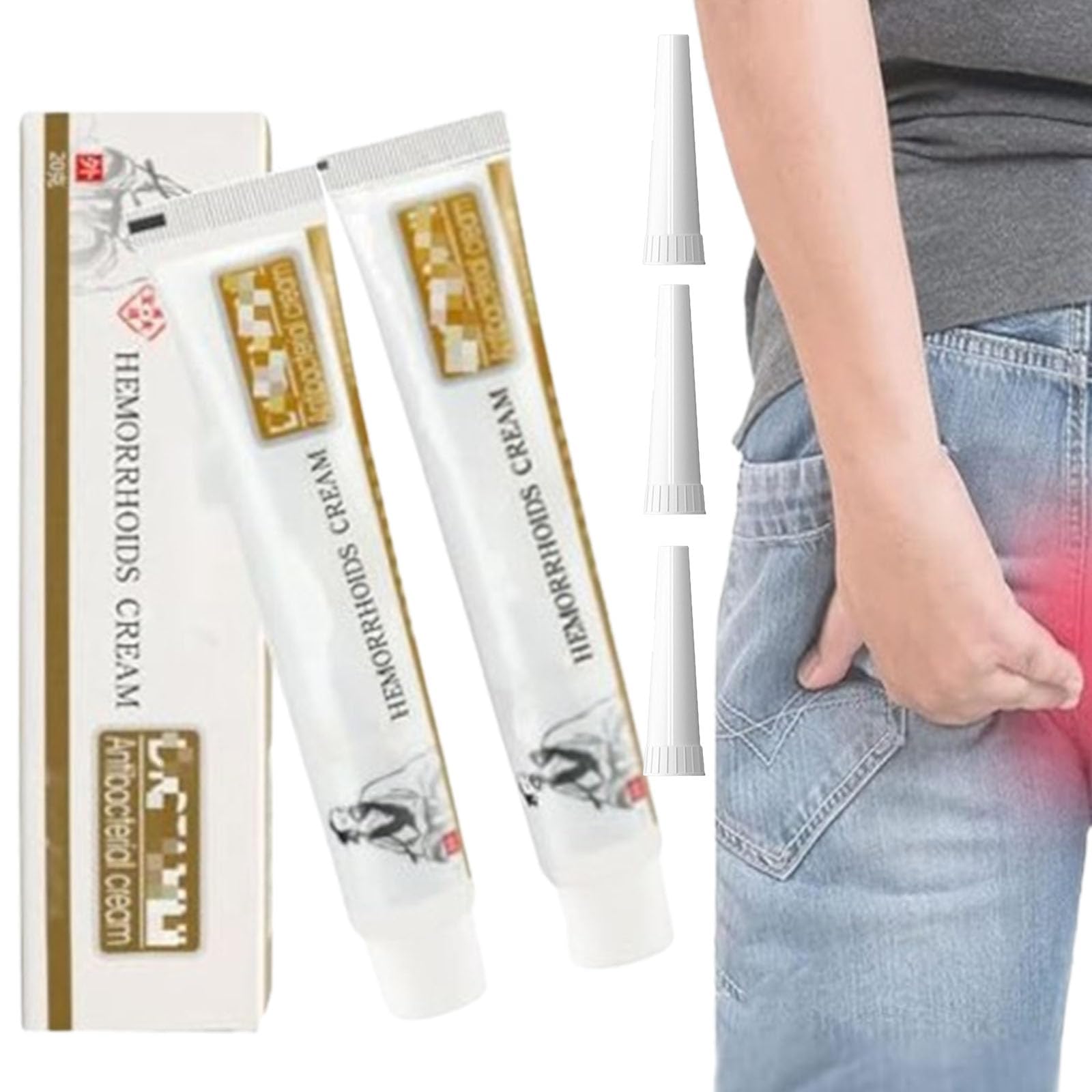 Natural Herbal Hemorrhoid Cream for Men & Women - Fast Relief for Itching, Pain & Swelling - Perfect for Home, Travel & Postpartum Care