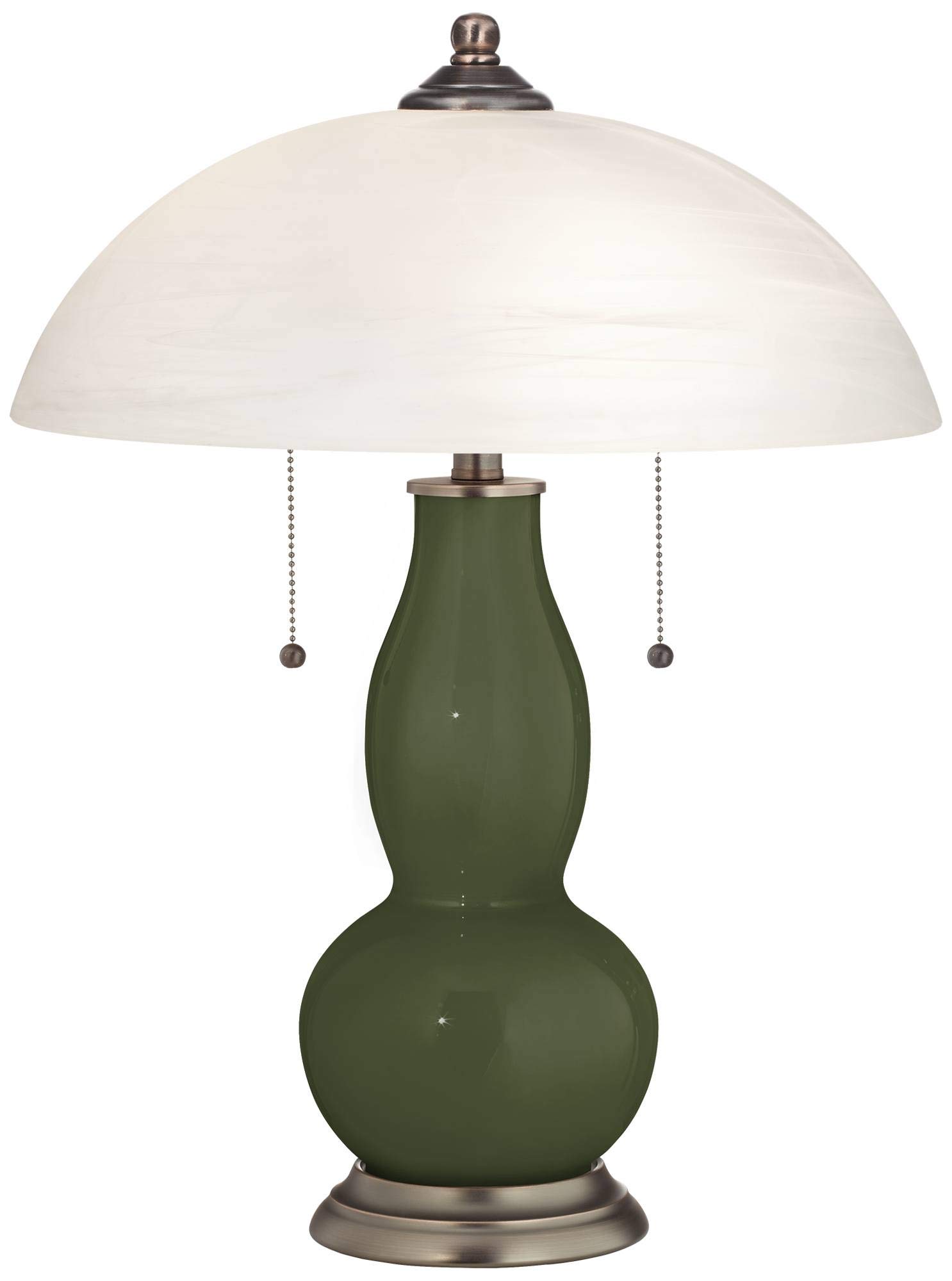 Secret Garden Gourd-Shaped Table Lamp with Alabaster Shade - Elegant Home Decor for Living Room, Bedroom & Office