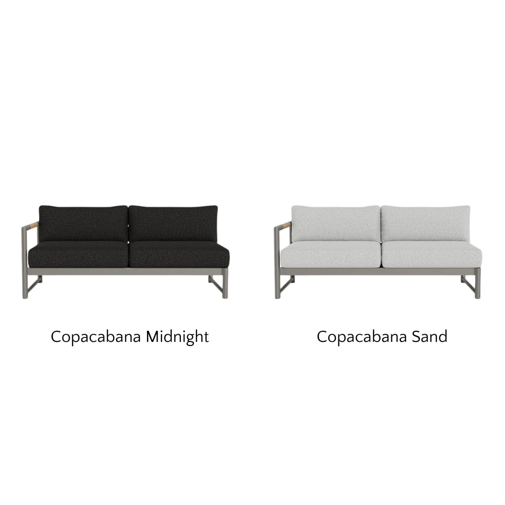 Breeze XL Outdoor 2-Seat Patio Sofa with Left Armrest - Perfect for Backyard, Garden, and Poolside Relaxation
