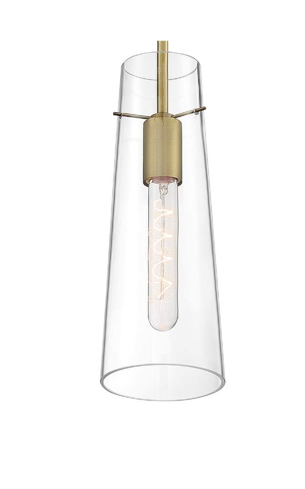 Nuvo Lighting 45923674129 Silver One Light Mini Pendant - Modern Hanging Light Fixture for Kitchen Island, Dining Room, or Bedroom Decor