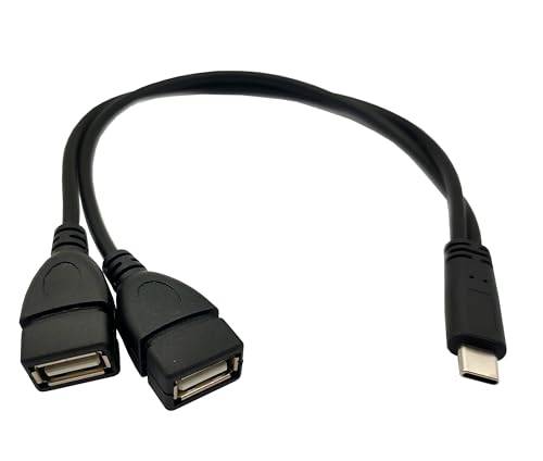 Type C male to 2* USB female