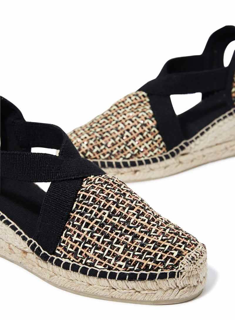 Women's Embroidered Wedge Espadrille Shoes - Comfortable Terra PA Summer Sandals for Beach, Vacation & Casual Outings