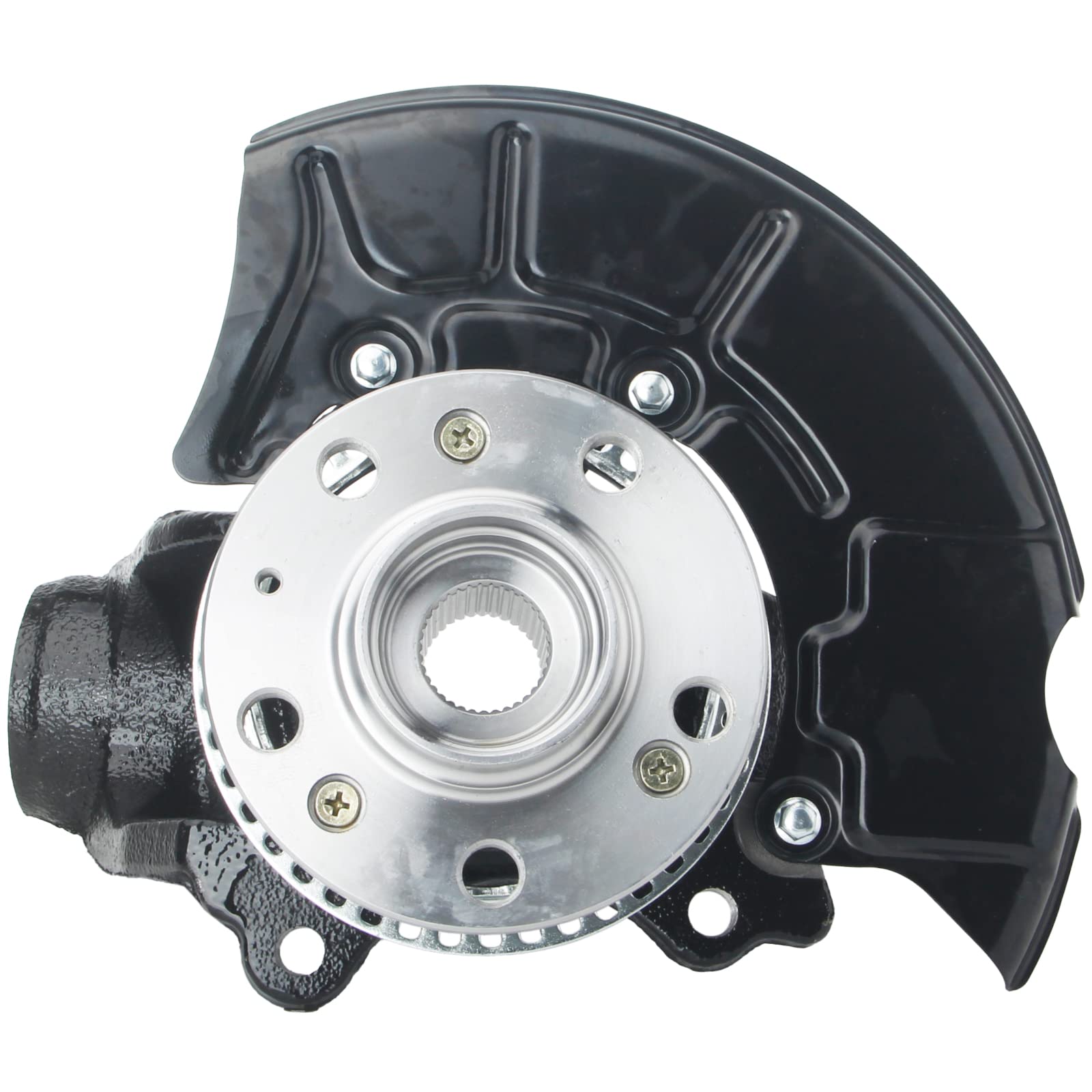 Steering Knuckle Wheel Hub Bearing Assembly - Front Right Passenger Side - Fits VW Beetle 1998-2010, Golf 1999-2006 & 2010, Jetta 1999-2005 - Replacement Part #686-200 - Perfect for Suspension Repair & Wheel Alignment