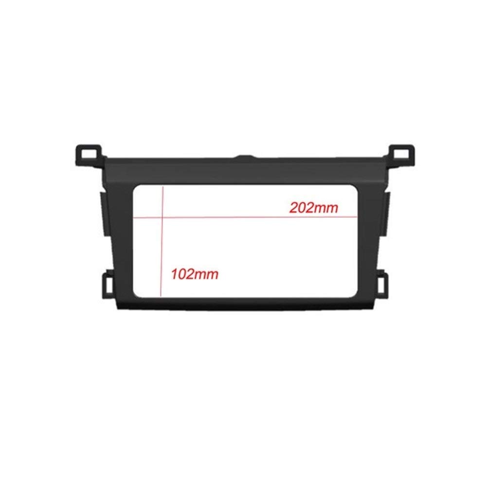 Premium Double Din Stereo Panel for Toyota RAV4 2013-2014 | Car Radio Dash Mounting Kit | Durable Face Frame Bezel | Perfect for Aftermarket Audio System Installation & Car Interior Upgrade