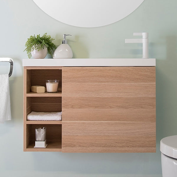 ADP Petite Shelf Vanity - Compact Makeup Organizer with Mirror for Small Spaces | Perfect for Bedroom, Bathroom & Dorm Room Beauty Storage