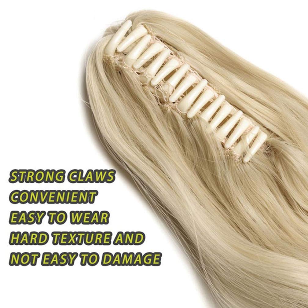 26 Inch Long Wavy Ponytail Hair Extensions for Women - 145g Real Human Hair Clip-in Ponytail (27/613 Blonde) - Perfect for Parties, Weddings & Everyday Styling