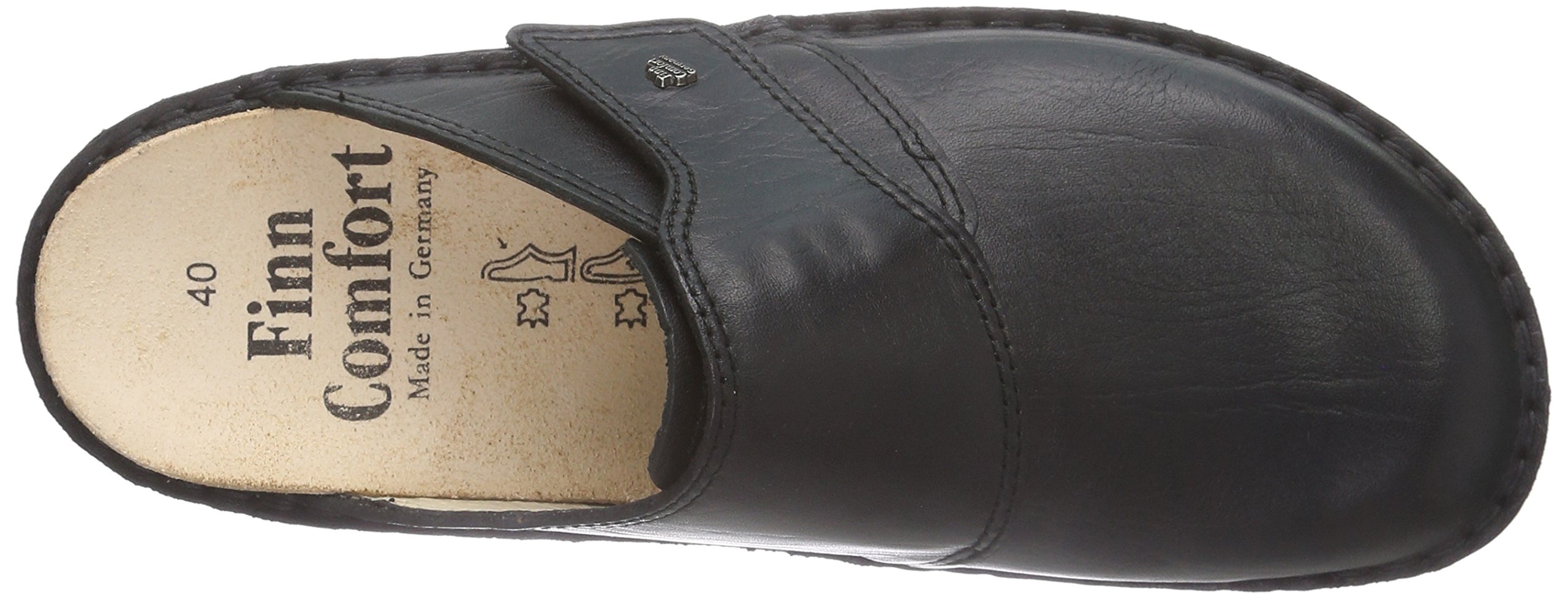 Finn Comfort Men's Clogs - Comfortable Slip-On Shoes for Men, Black, Size 7.5 US - Perfect for Indoor, Outdoor, and Casual Wear