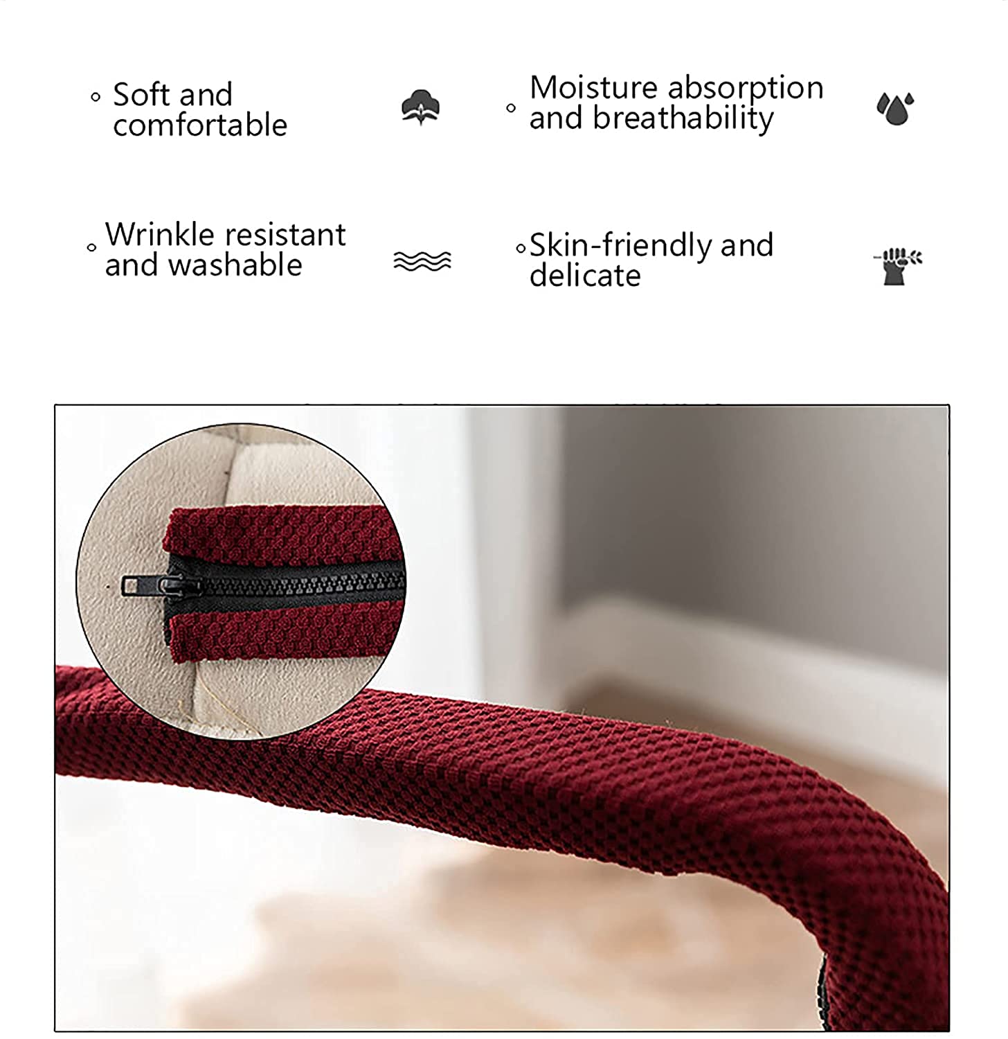 Soft Armrest Covers for Office Chairs - Brown PU Leather Computer Chair Arm Rest Pads with Zipper | Ergonomic Support for Desk, Gaming & Home Office Use