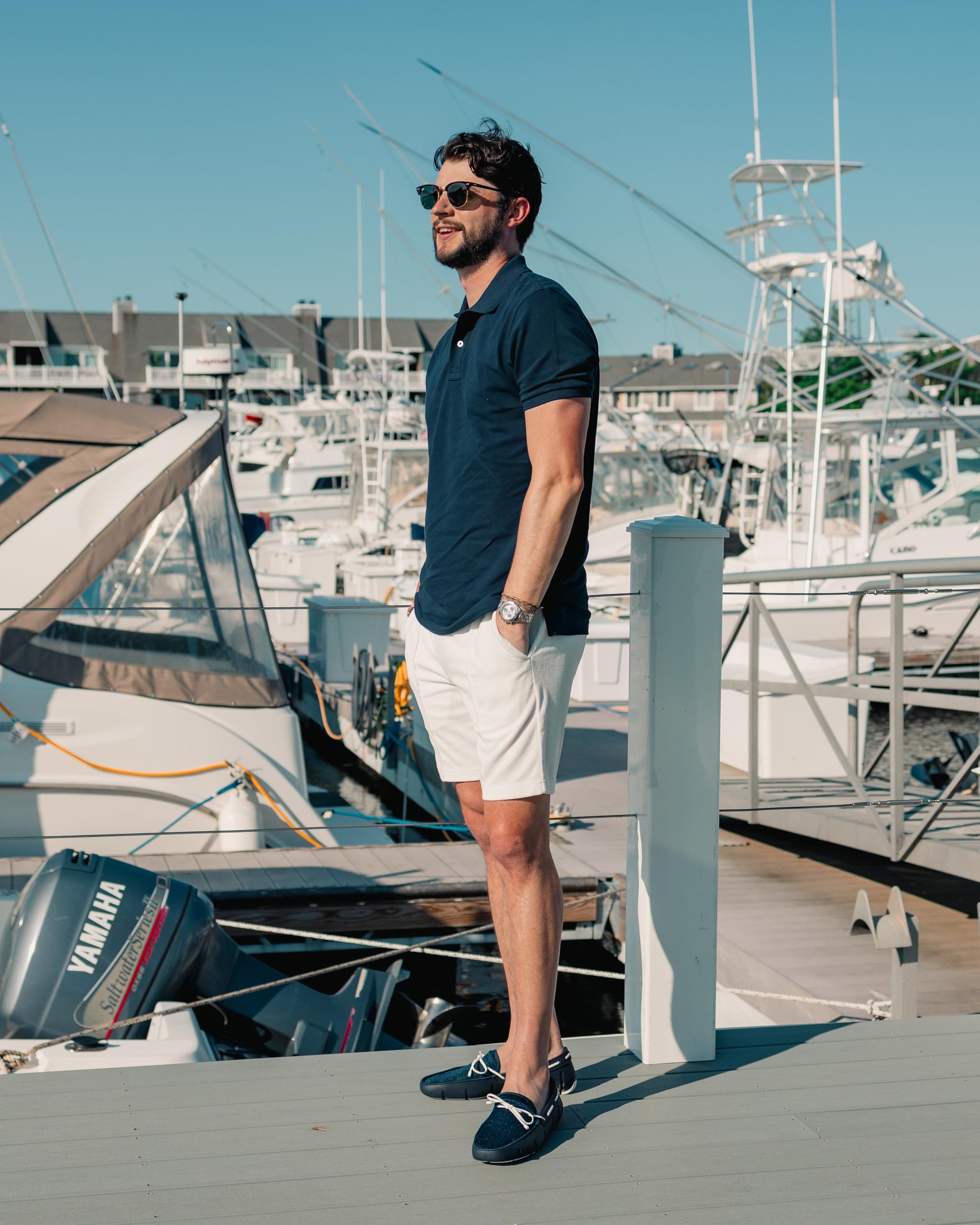 SWIMS Men's Loafers - Braided Lace Casual Slip-On Shoes for Men | Comfortable Beach & Summer Fashion Footwear | Perfect for Vacation, Poolside, and Casual Outings