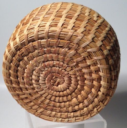 Handwoven Antique Indian Baskets - Traditional Home Decor & Storage for Boho, Farmhouse, or Rustic Interiors