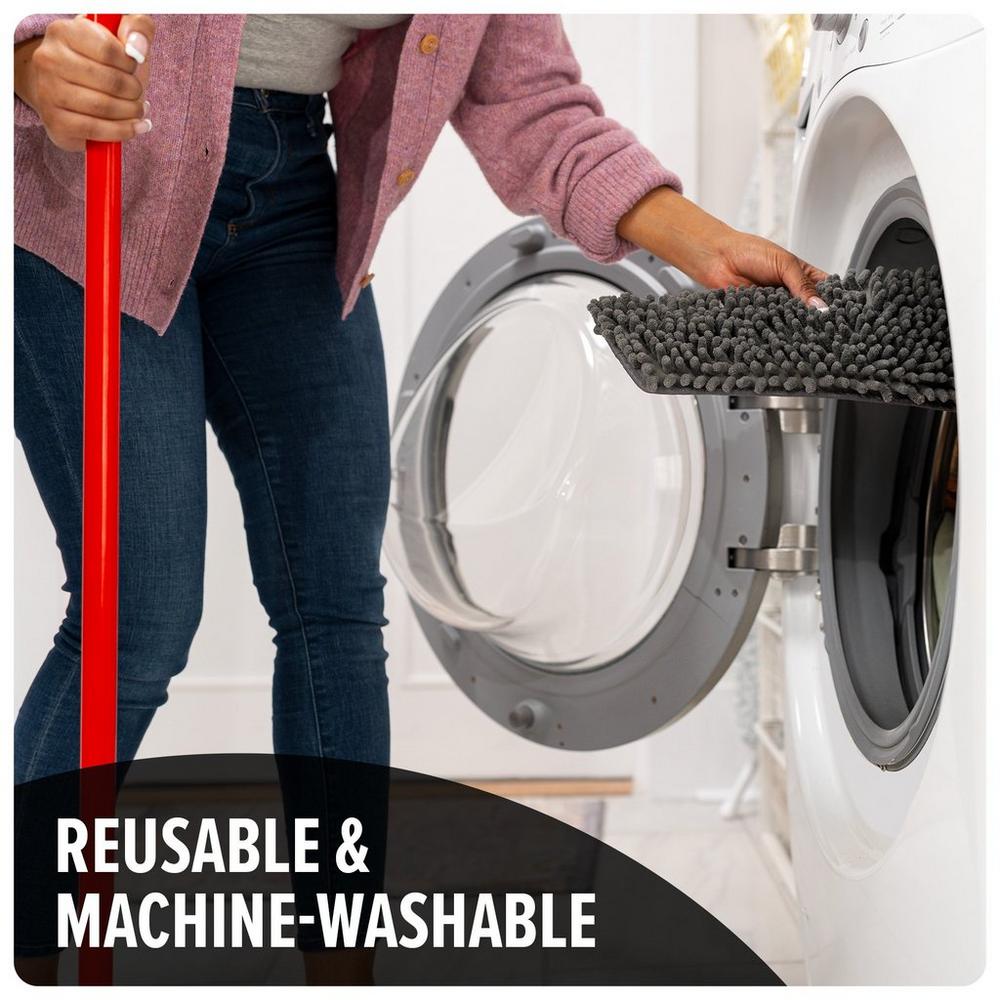 Premium Dust Mop with 2 Washable Dusting Pads - Microfiber Floor Cleaning System for Hardwood, Tile & Laminate Floors - Perfect for Home, Office & Pet Hair Removal