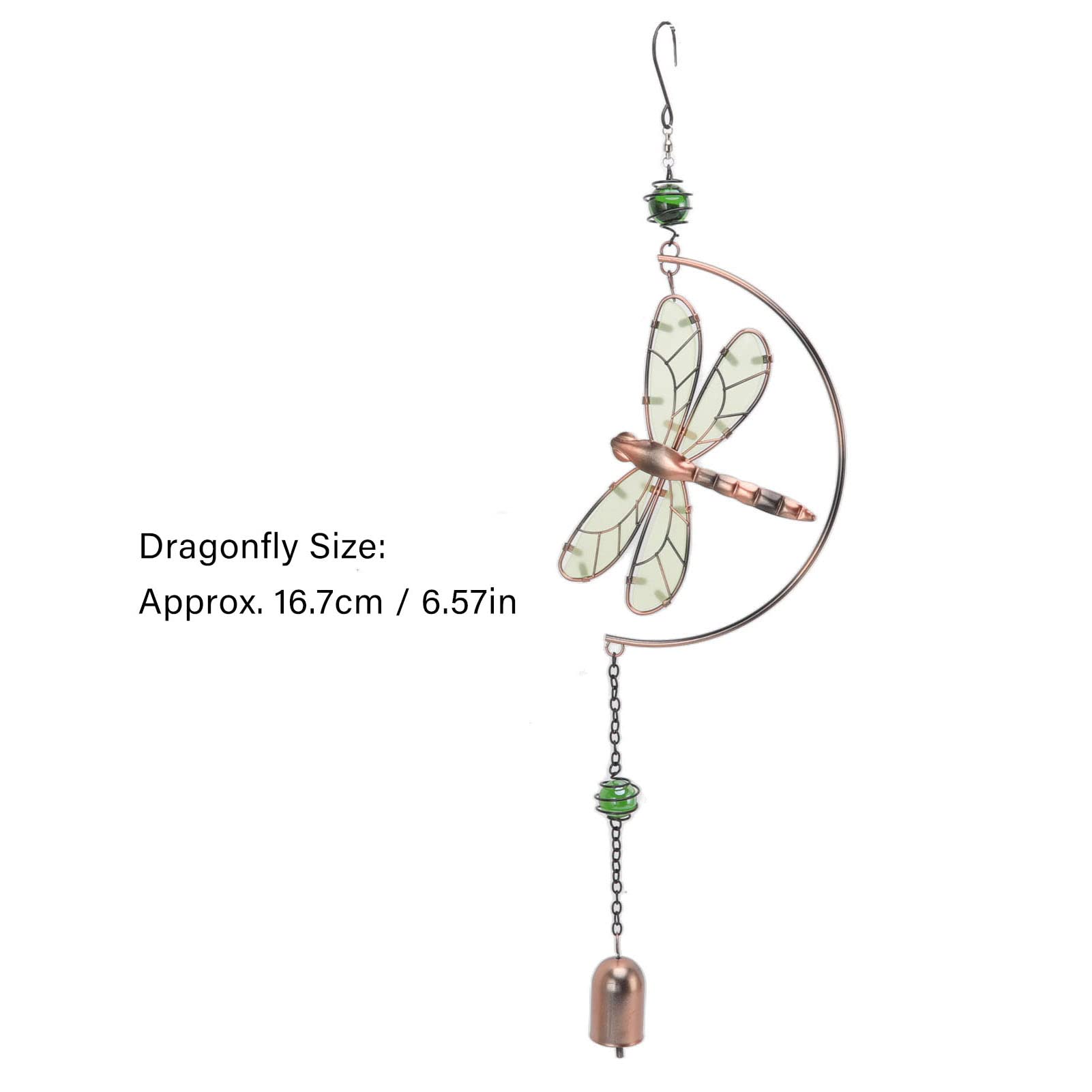 Dragonfly Wind Chimes Outdoor Decor - Waterproof Iron & Acrylic Wind Chime with Beautiful Melody for Garden, Patio, and Home Decoration - Perfect for Relaxing in Your Backyard or as a Housewarming Gift