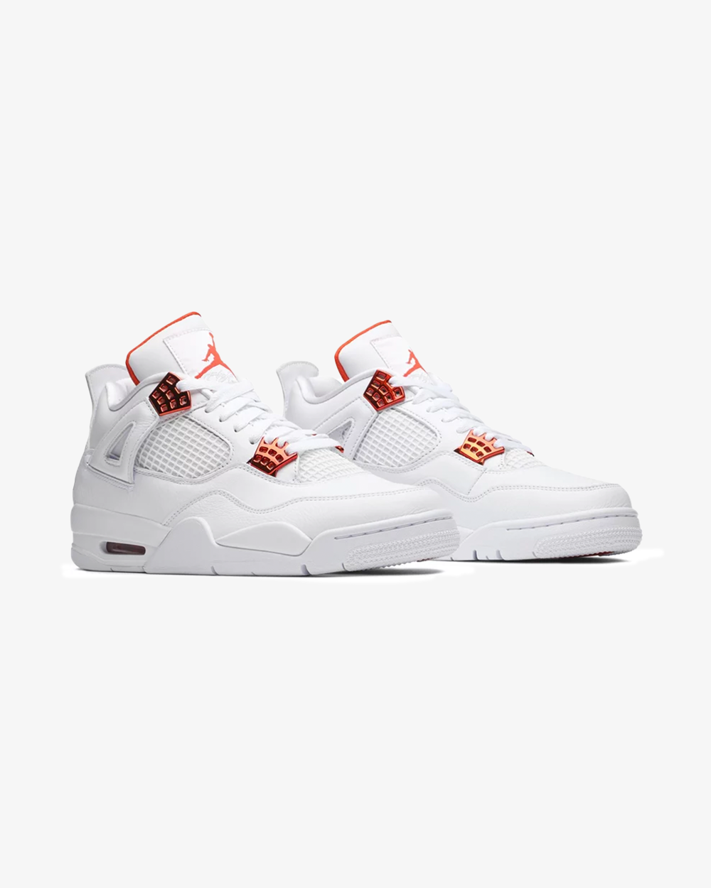 Nike Air Jordan 4 Retro 'Metallic Orange' Men's Basketball Shoes - Stylish Sneakers for Casual Wear & Street Fashion