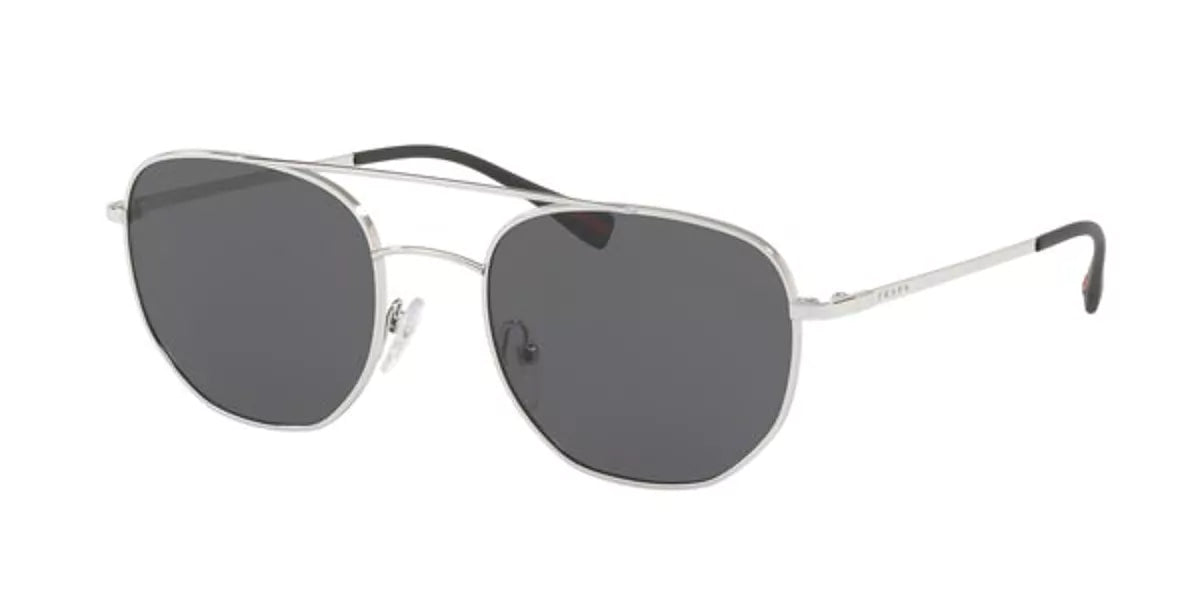 Prada PS56SS 1BC5S0 Silver Gray Sunglasses - Luxury Designer Shades for Women & Men, UV Protection, Fashionable Eyewear for Outdoor Activities, Travel & Daily Wear