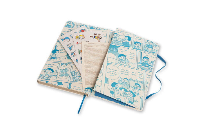 Moleskine Limited Edition Doraemon Ruled Hard Cover Notebook - Perfect for Journaling, Sketching & Collectible Gifts for Anime Fans