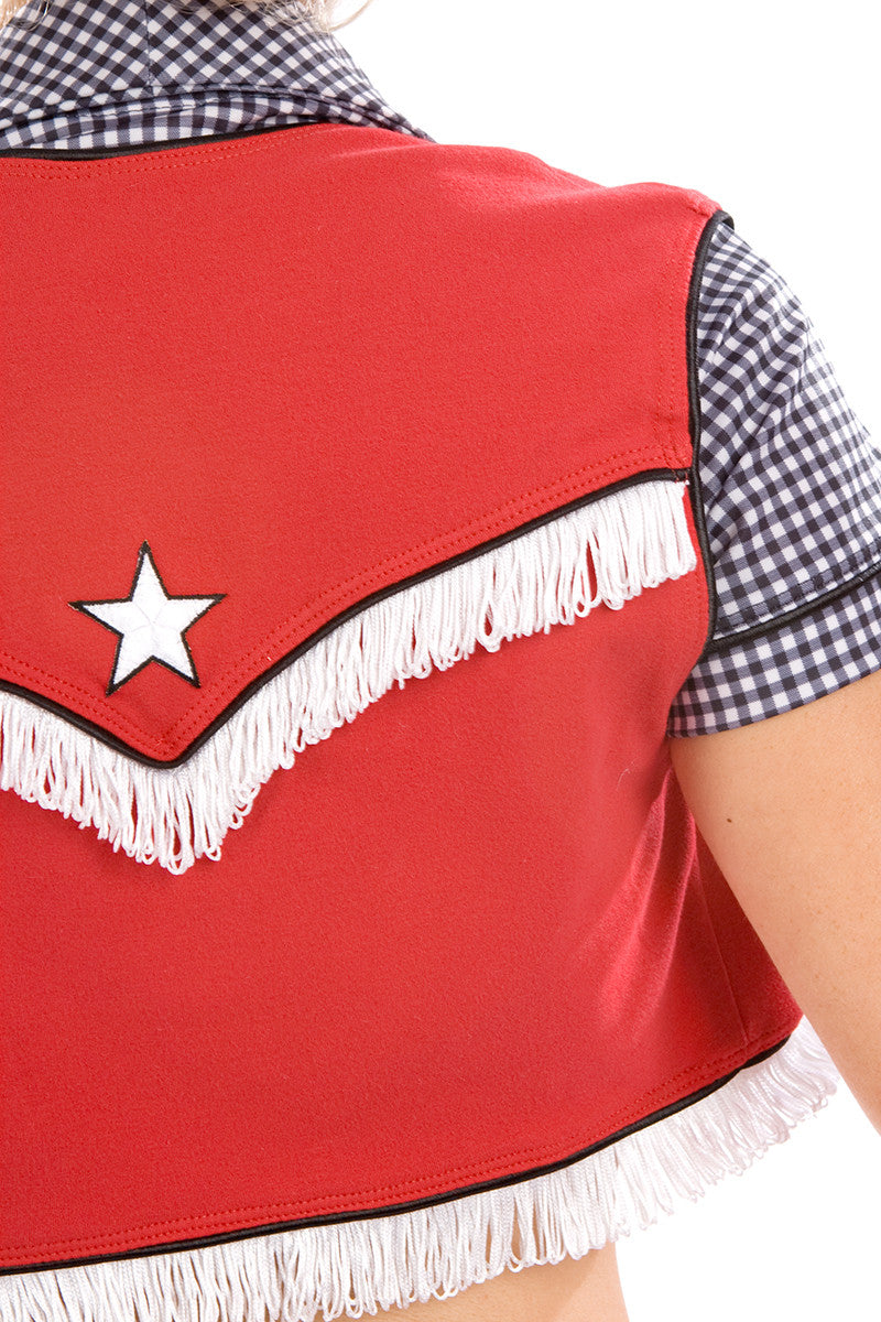 Little Buckaroo Vest for Kids - Western Style Denim Vest with Snaps - Perfect for Cowboy Costumes, Rodeo Events & Western Themed Parties