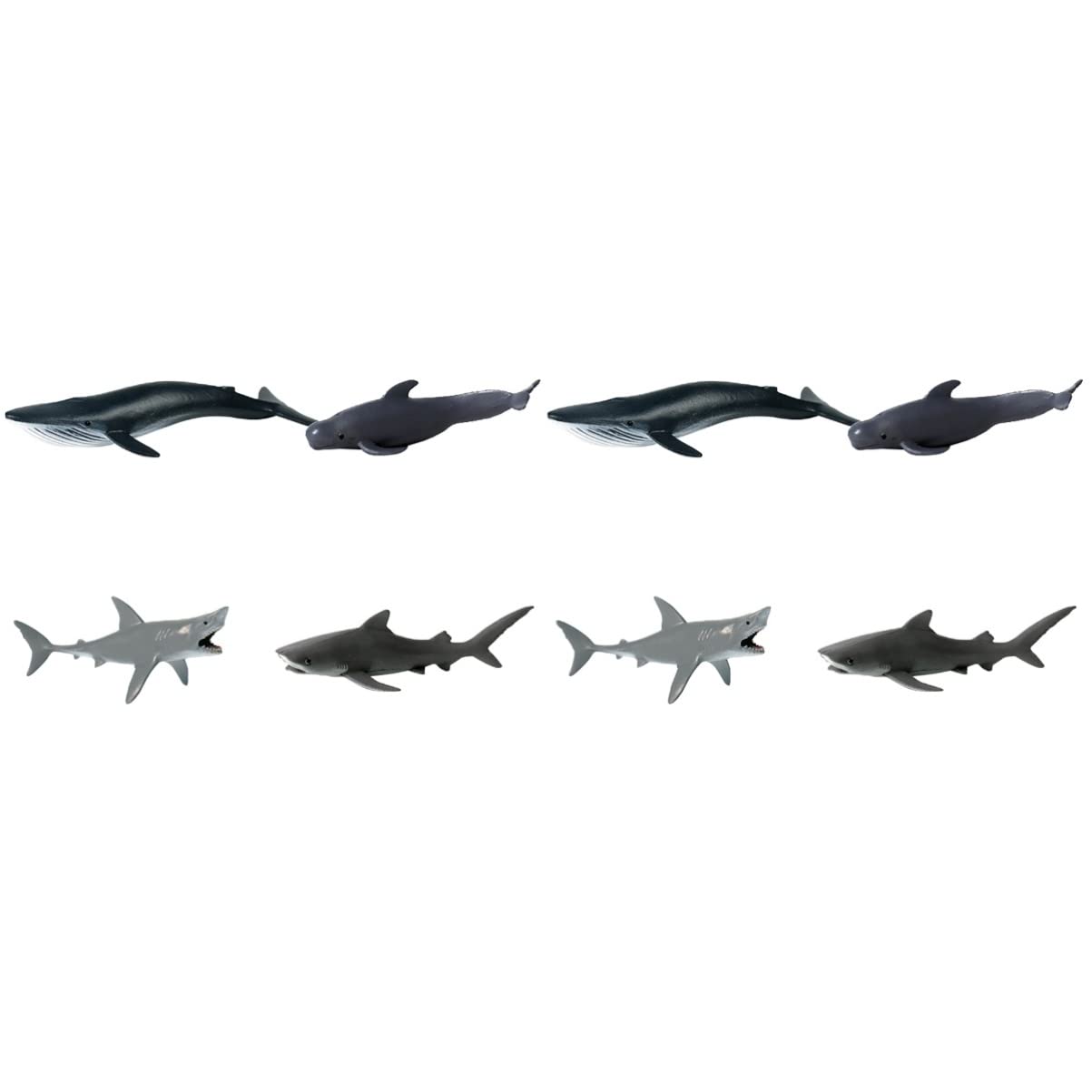 Toyvian 8-Piece Sea Marine Animal Figures Set - Realistic Ocean Creature Toys for Kids, Educational Aquatic Animal Models for Play & Learning | Perfect for Birthday Gifts, Classroom Activities & Underwater Themed Parties