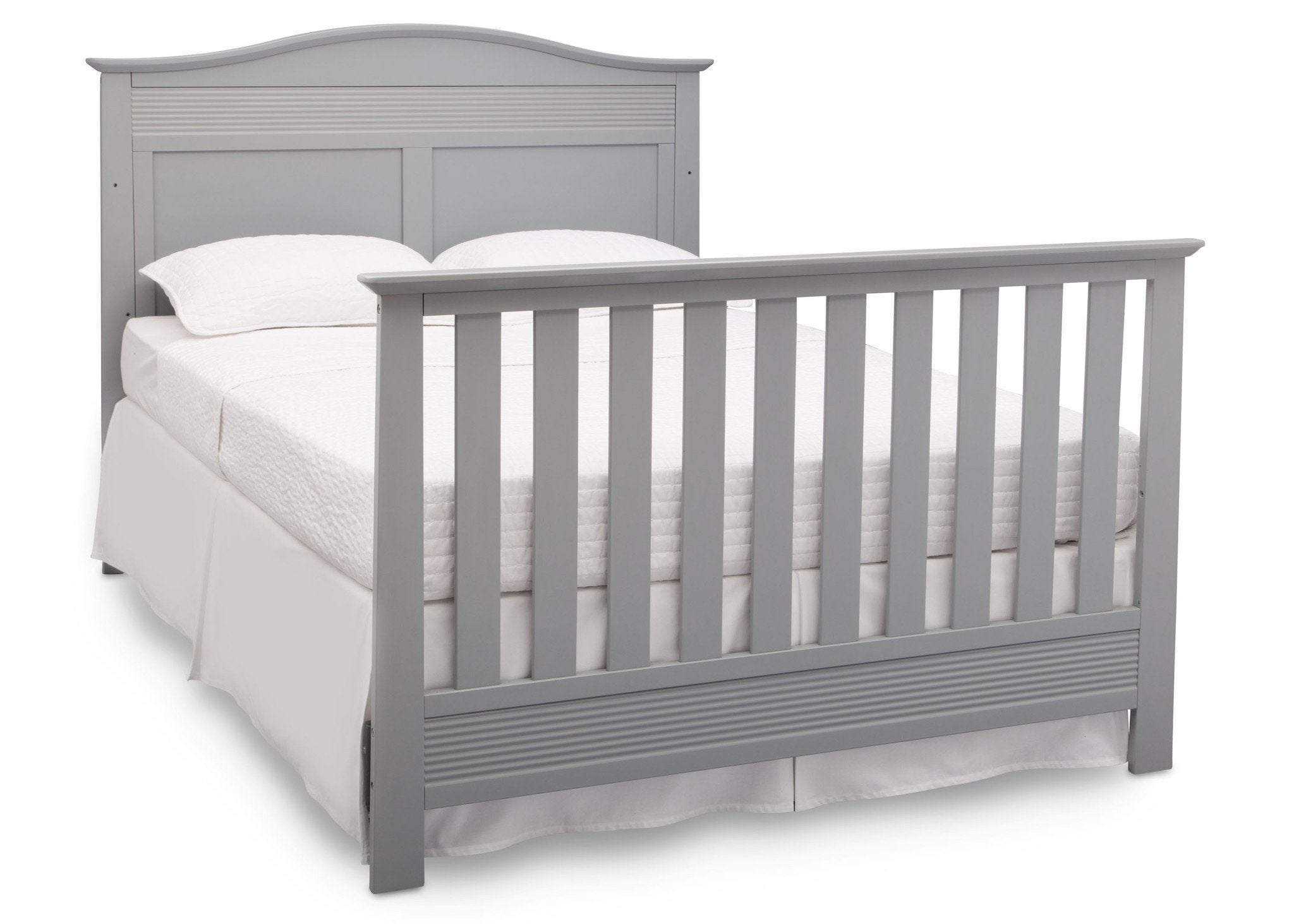 Barrett 4-in-1 Convertible Baby Crib - White Nursery Furniture for Newborn to Toddler | Perfect for Modern Nursery, Bedroom & Daycare