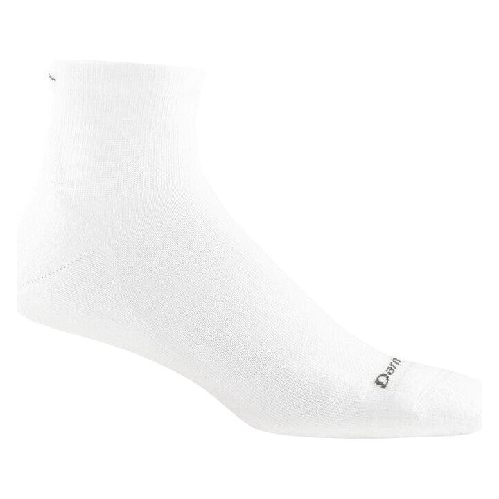 DARN TOUGH Men's Ultra Lightweight Running Socks - Quarter Crew Cushion Socks for Marathon, Hiking & Athletic Performance - Moisture Wicking & Blister Protection