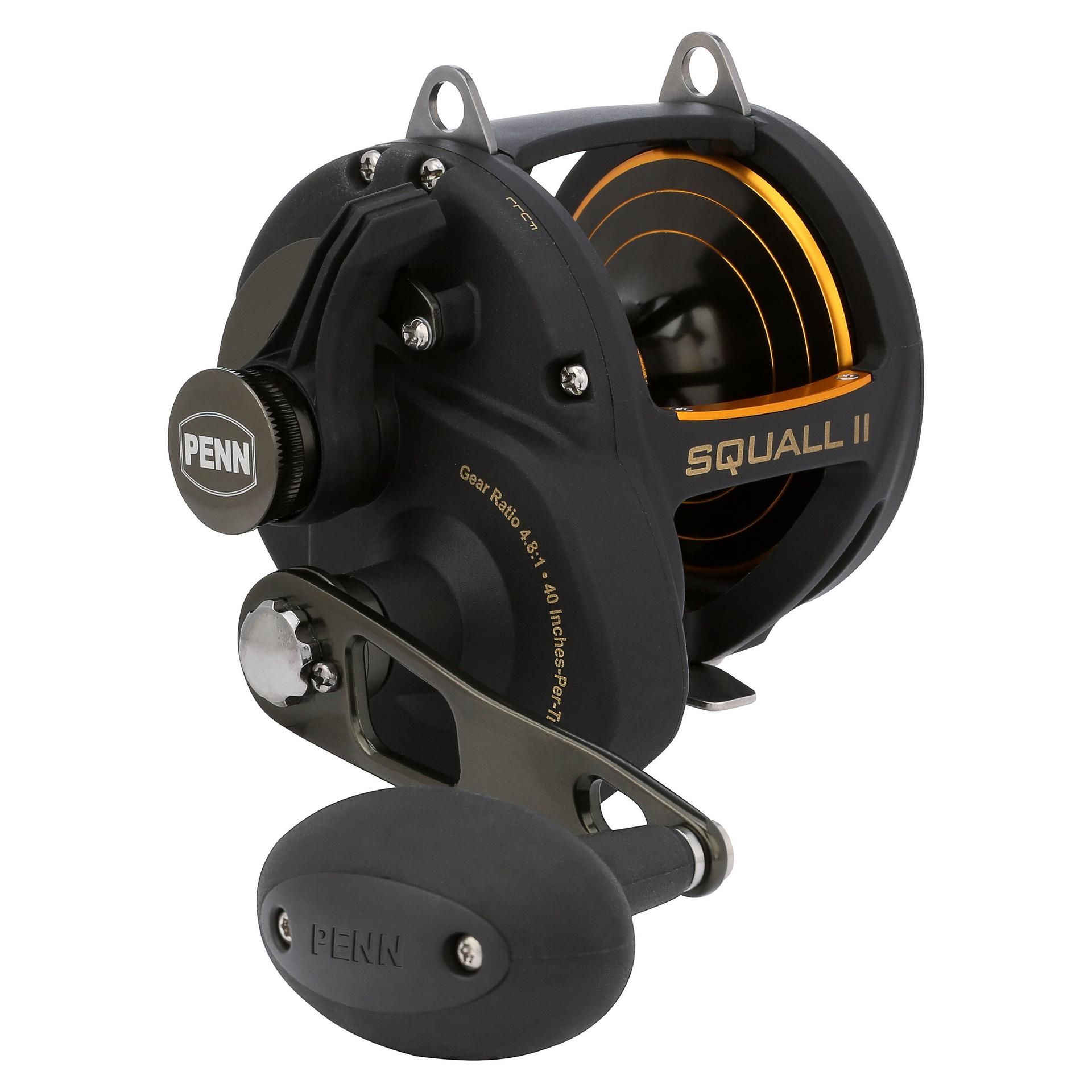 Squall® II Lever Drag Conventional Reel - High Performance Saltwater Fishing Reel for Offshore & Deep Sea Fishing | Durable & Smooth Drag System | Perfect for Trolling, Bottom Fishing & Big Game Fishing