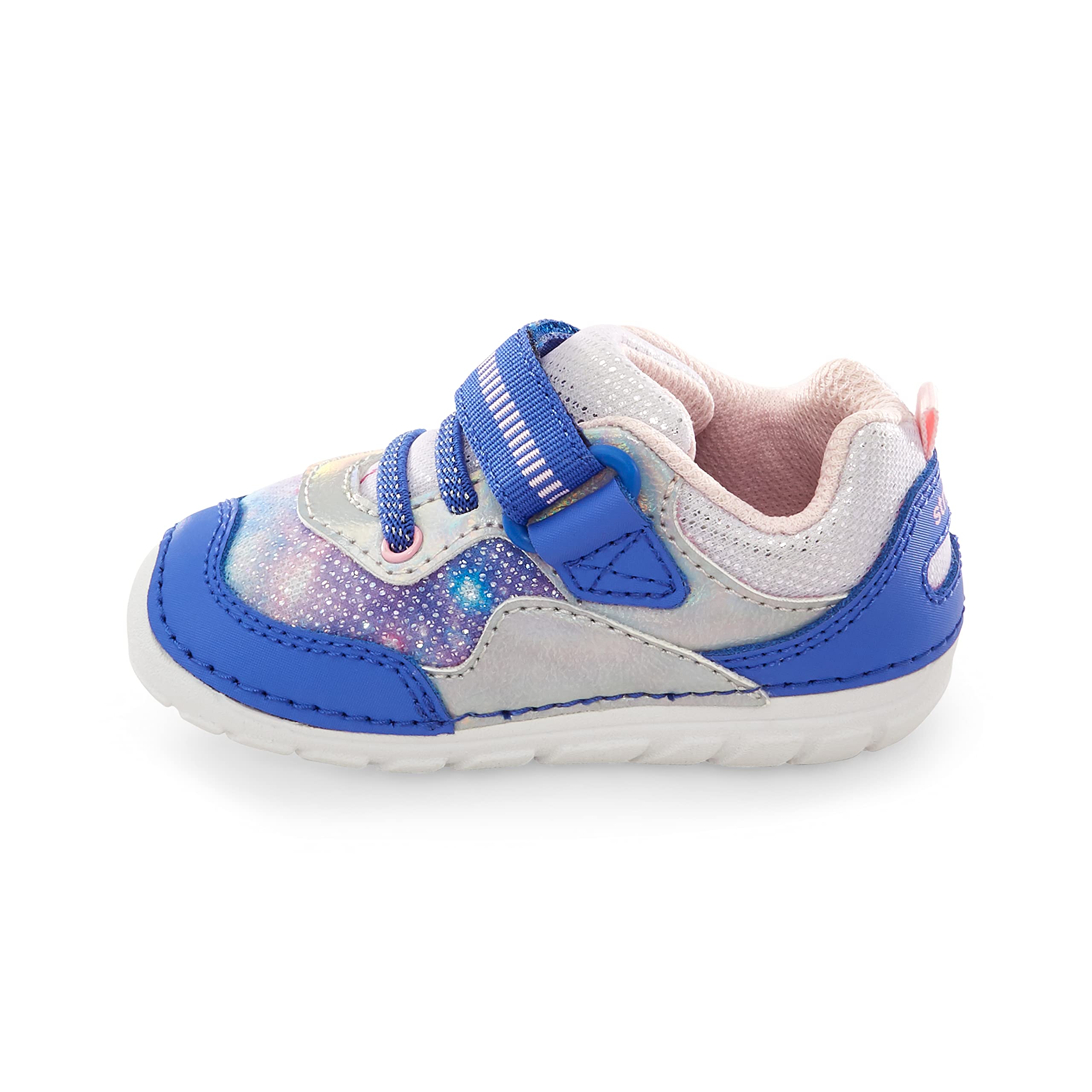 Stride Rite Soft Motion Rhett Navy Multi Sneakers for Baby Girls - Comfortable & Lightweight Toddler Walking Shoes | Perfect for Playtime, Daycare & First Steps