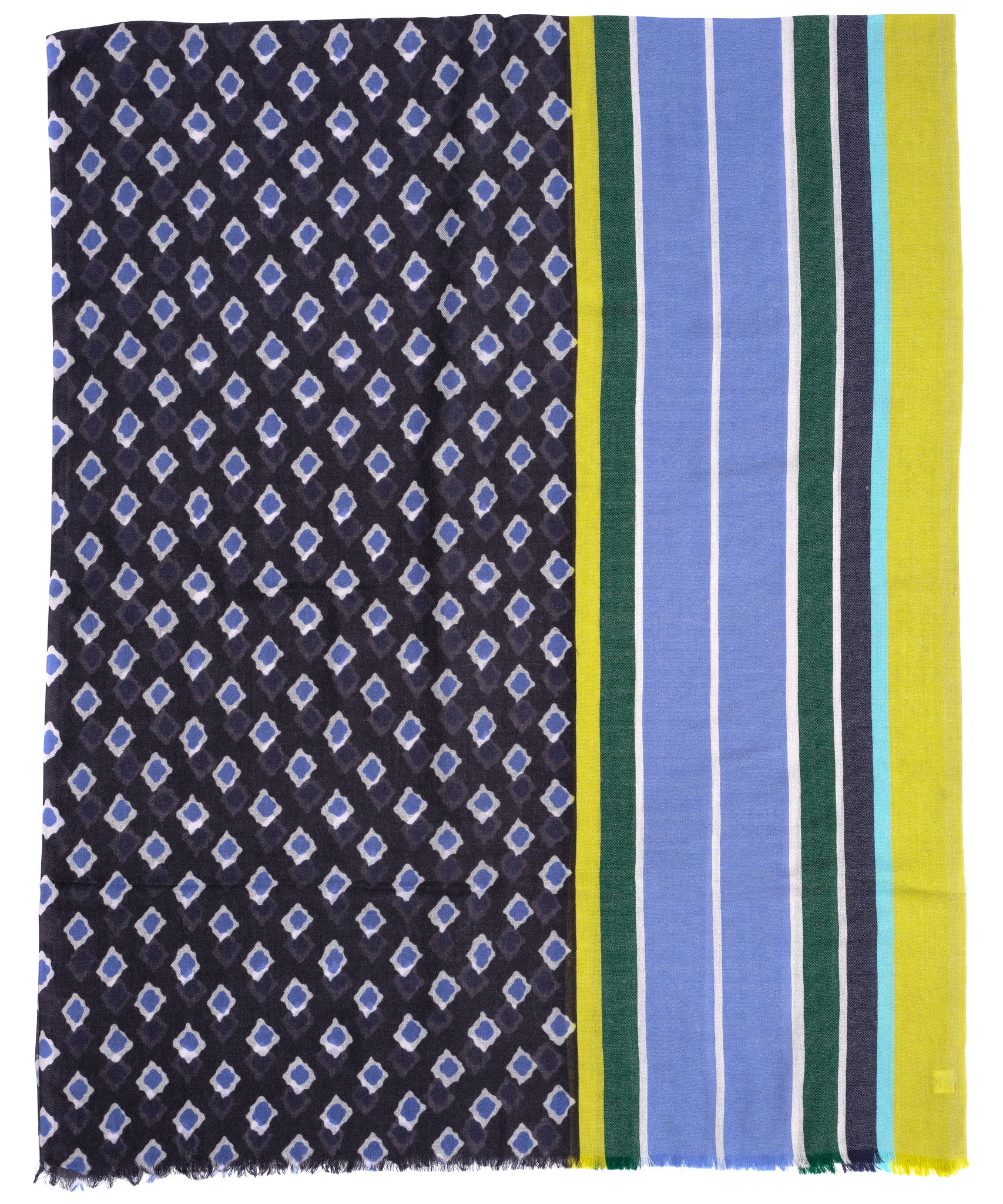 Stylish Foulard Stripe Wrap Scarf - Lightweight & Versatile Fashion Accessory for Women - Perfect for Office, Travel, and Casual Outfits