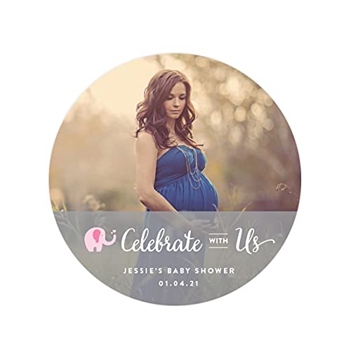 Photo Labels Round Style 1