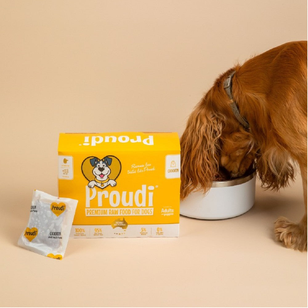 Premium Frozen Single Protein Chicken Raw Dog Food - Grain-Free, All-Natural Nutrition for Optimal Canine Health - Perfect for Sensitive Stomachs & Allergy Relief