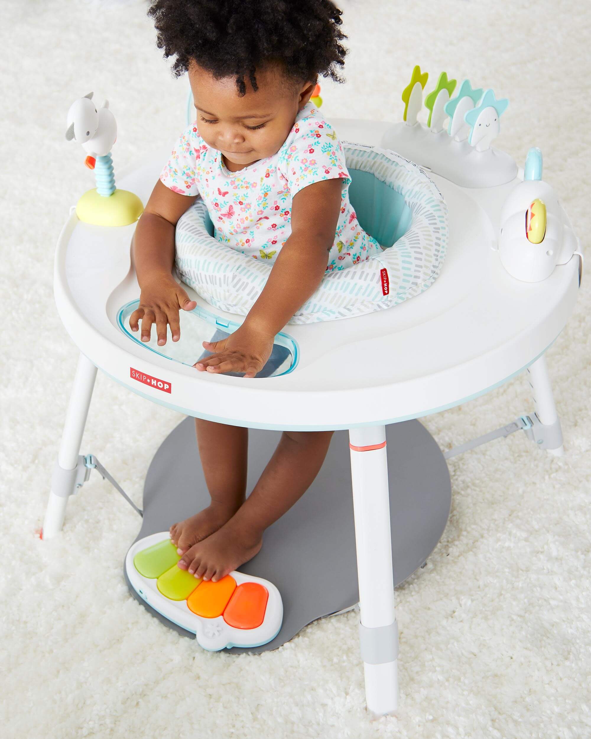 Skip Hop Silver Lining Cloud Baby Activity Center - Interactive Play Gym with Toys for Infants & Toddlers - Perfect for Tummy Time, Sensory Play and Early Development