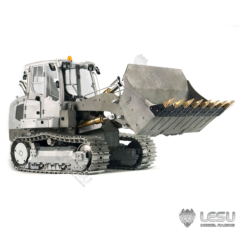 LESU 1/14 Scale 636 Loader Metal Hydraulic Tracked RC Truck with Lights, Sound & 2-Channel Radio Control System - Best for Construction Site Play, RC Hobby Enthusiasts & Collectors