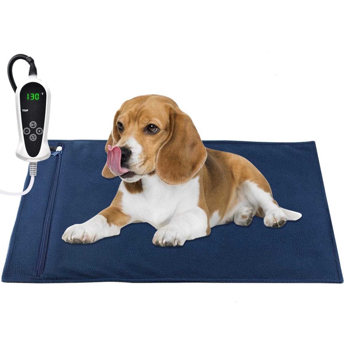 AILEEPET Electric Pet Heating Pad for Dogs and Cats - 22×18 Inch Auto Shut-Off Warming Mat for Indoor Use - Perfect for Cold Weather, Arthritis Relief & Pet Comfort in Winter