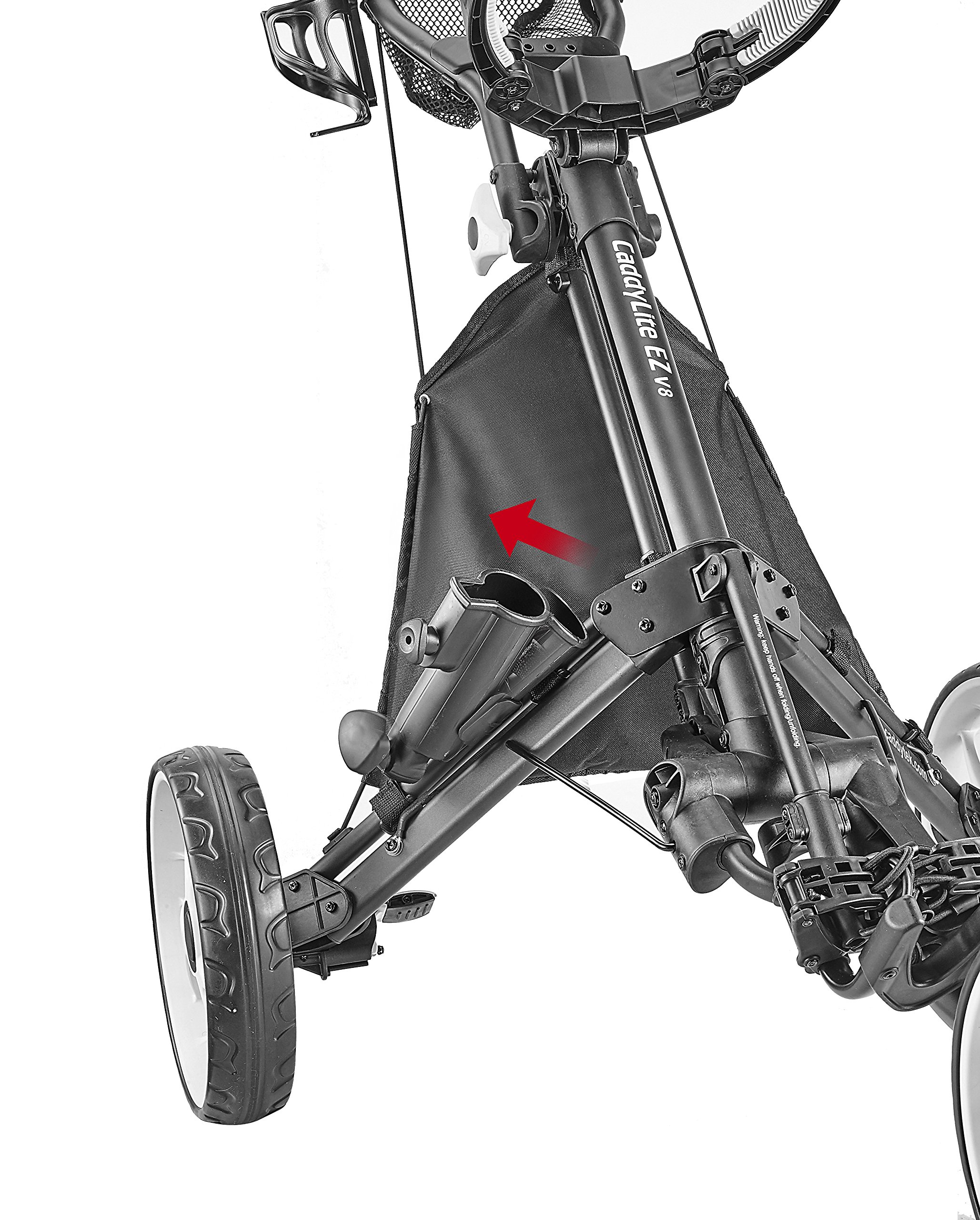 Caddytek CaddyLite One Swivel Version 8 Golf Push Cart - 3-Wheel Lightweight Folding Golf Cart with 360° Swivel Front Wheel & Adjustable Handle | Perfect for Golfers, Walking Courses, and Easy Storage