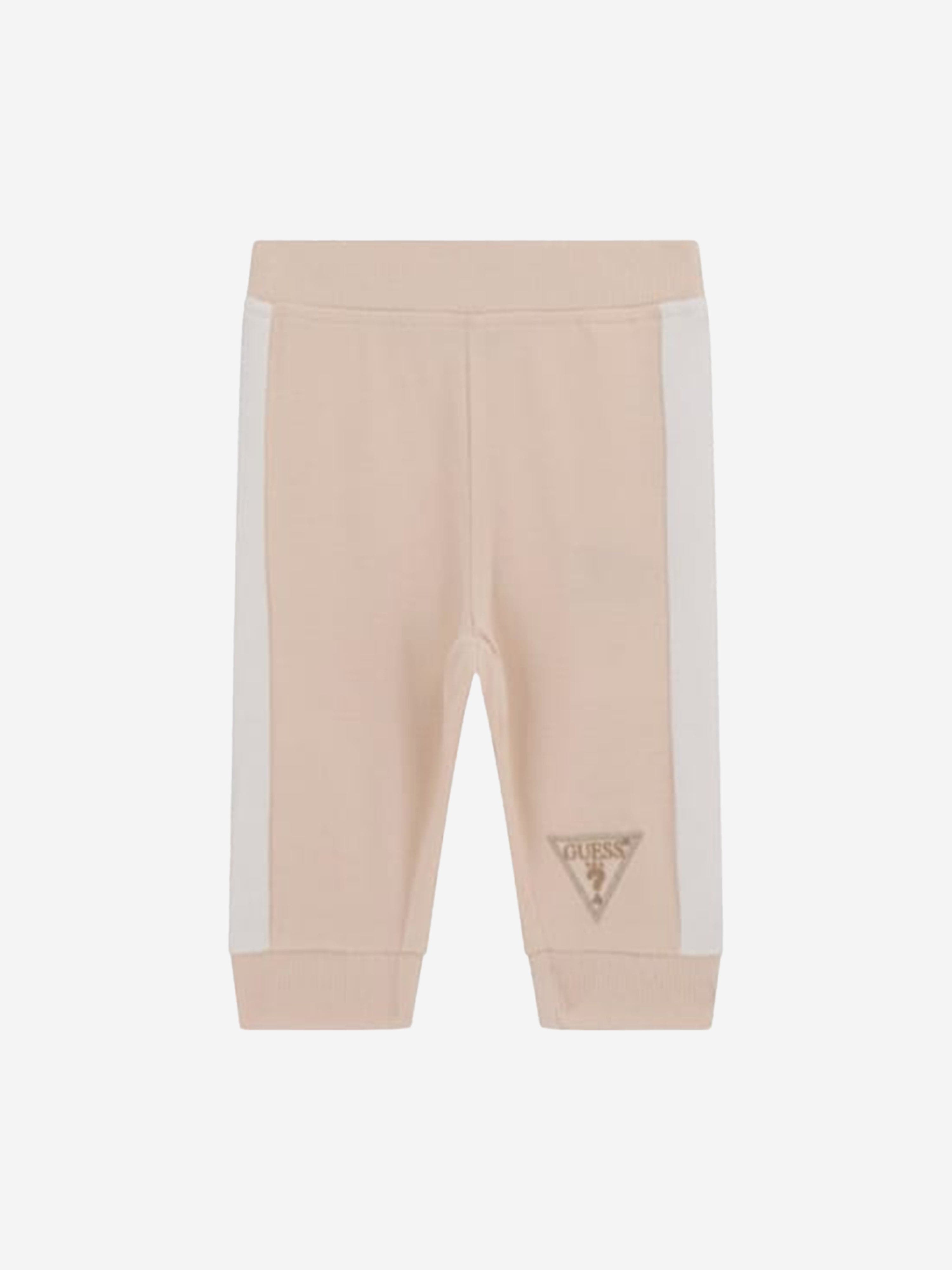 Soft & Cozy Baby 3-Piece Tracksuit Set - Beige Cotton Jogger Outfit for Infants & Toddlers | Perfect for Playtime, Nursery & Family Outings
