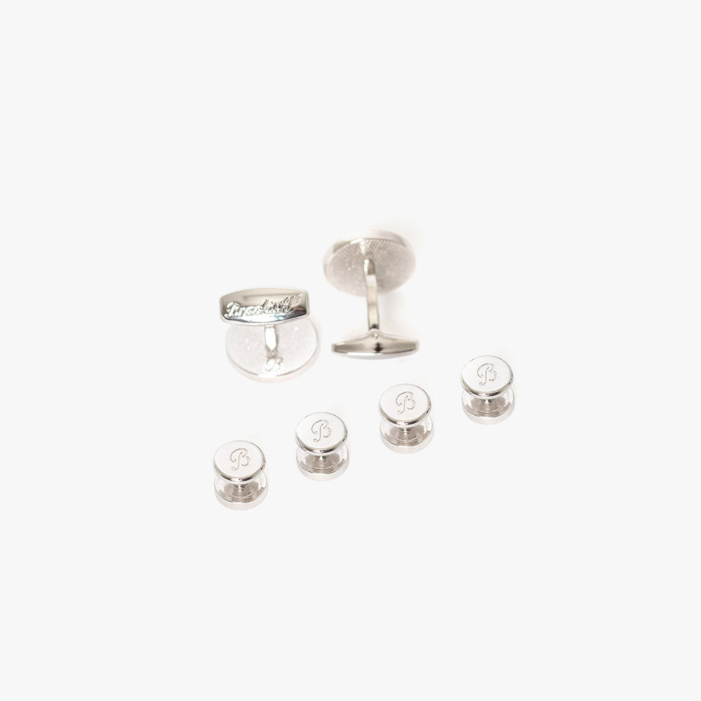 Key West Cufflink & Studs Set for Men - Premium Stainless Steel Dress Shirt Accessories - Perfect for Weddings, Business Meetings & Formal Events