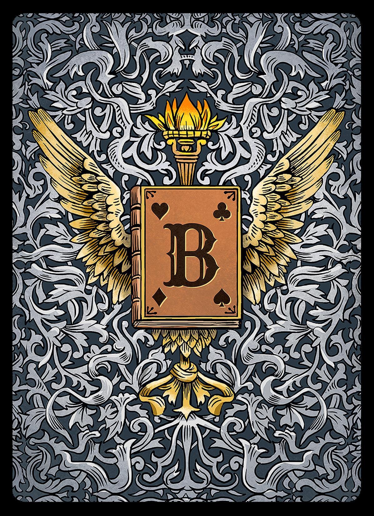 Biblioluminous Playing Cards - Premium Glow in The Dark Deck for Magic Tricks, Poker Nights & Game Parties - Perfect for Cardistry, Collectors & Unique Gifts