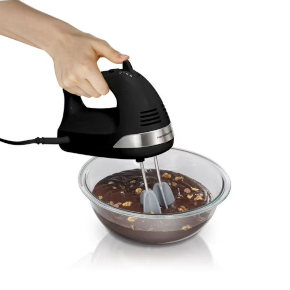 Hamilton Beach 62639C 6-Speed Hand Mixer with Snap-On Case - Perfect for Baking, Whipping Cream & Mixing Dough at Home